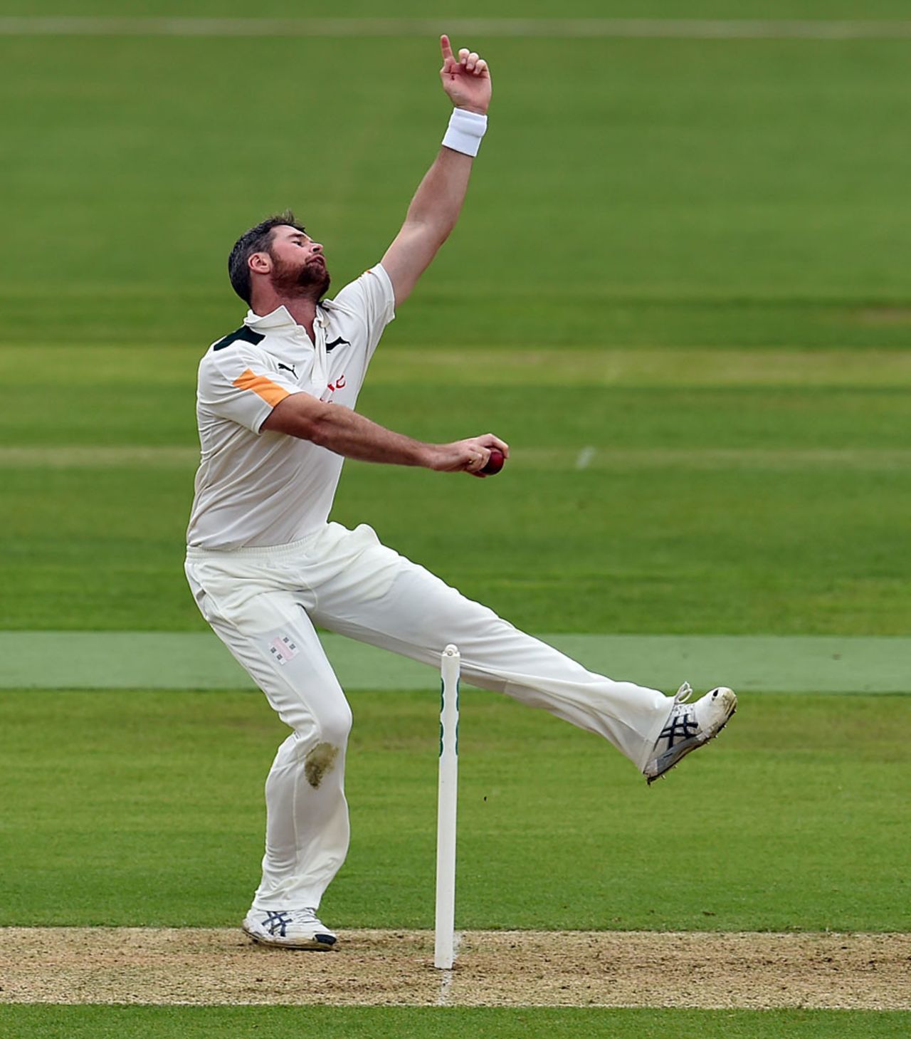 Dan Christian in action on his Championship debut for Nottinghamshire, Hampshire v Nottinghamshire, County Championship, Division One, Ageas Bowl, 1st day, May 22, 2016