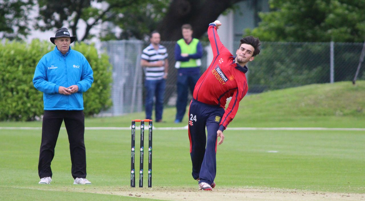 Rhys Palmer took three wickets, Jersey v Oman, ICC World Cricket League Division Five, St Saviour, May 21, 2016