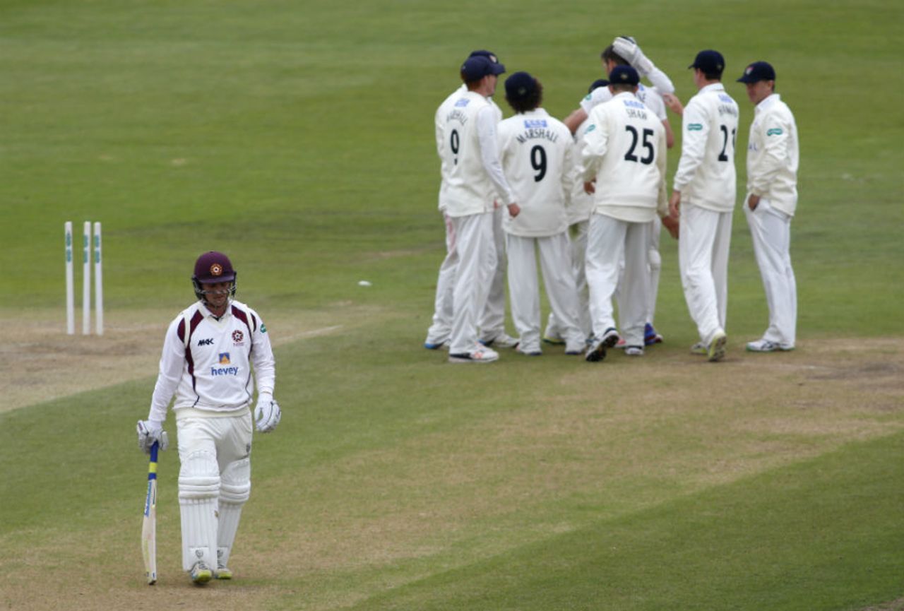 Rob Newton was sixth out for 108 as Northamptonshire fought to avoid defeat, Gloucestershire v Northamptonshire, County Championship, Division Two, Bristol, May 25, 2016
