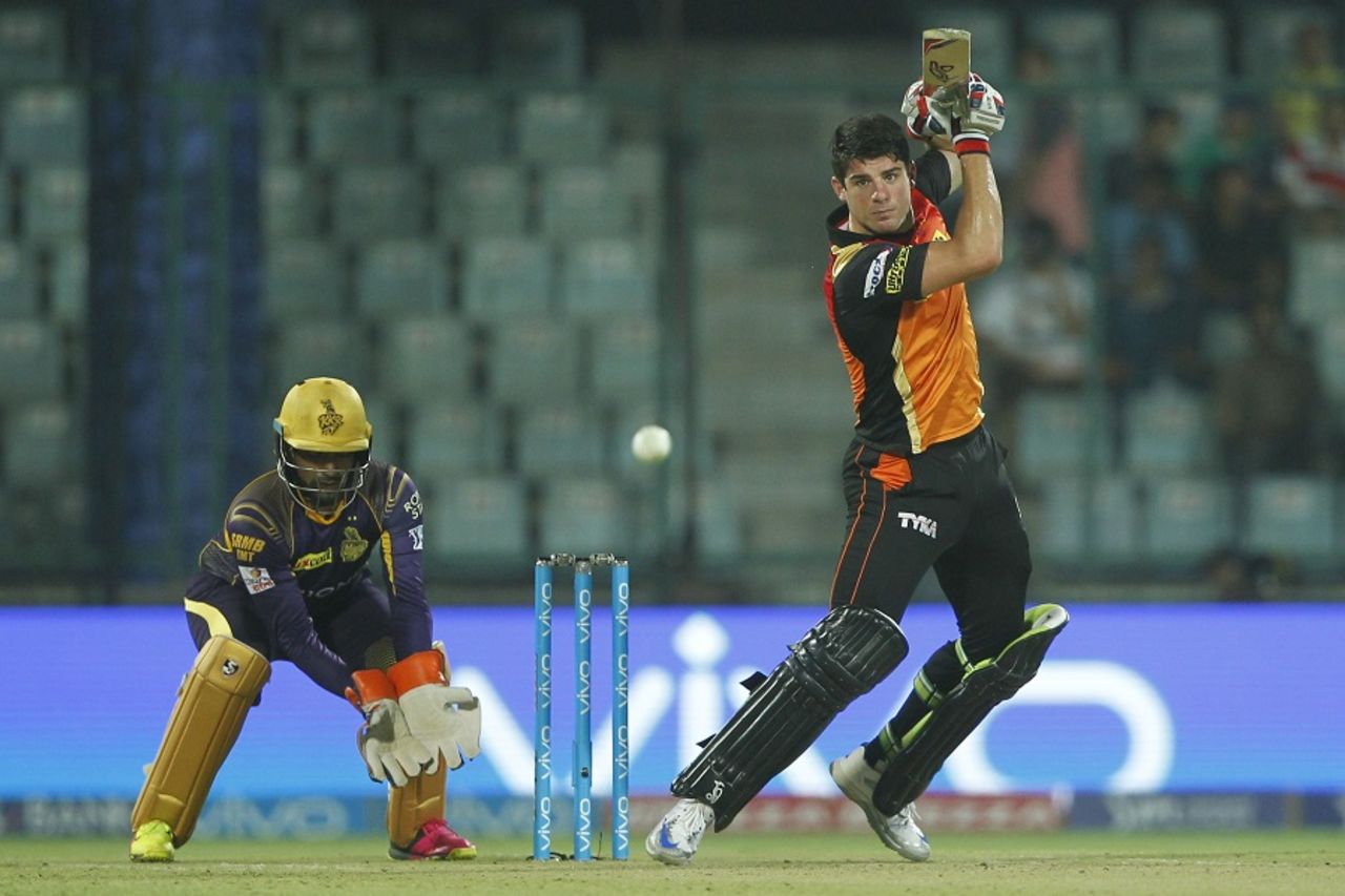Moises Henriques scored 31 off 21 balls, Sunrisers Hyderabad v Kolkata Knight Riders, IPL 2016, Delhi, May 25, 2016