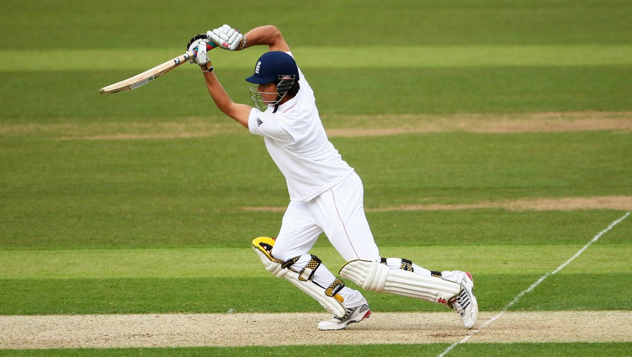 Alastair Cook drives, England v West Indies, 2nd Test, Chester-le-Street, May 14, 2009