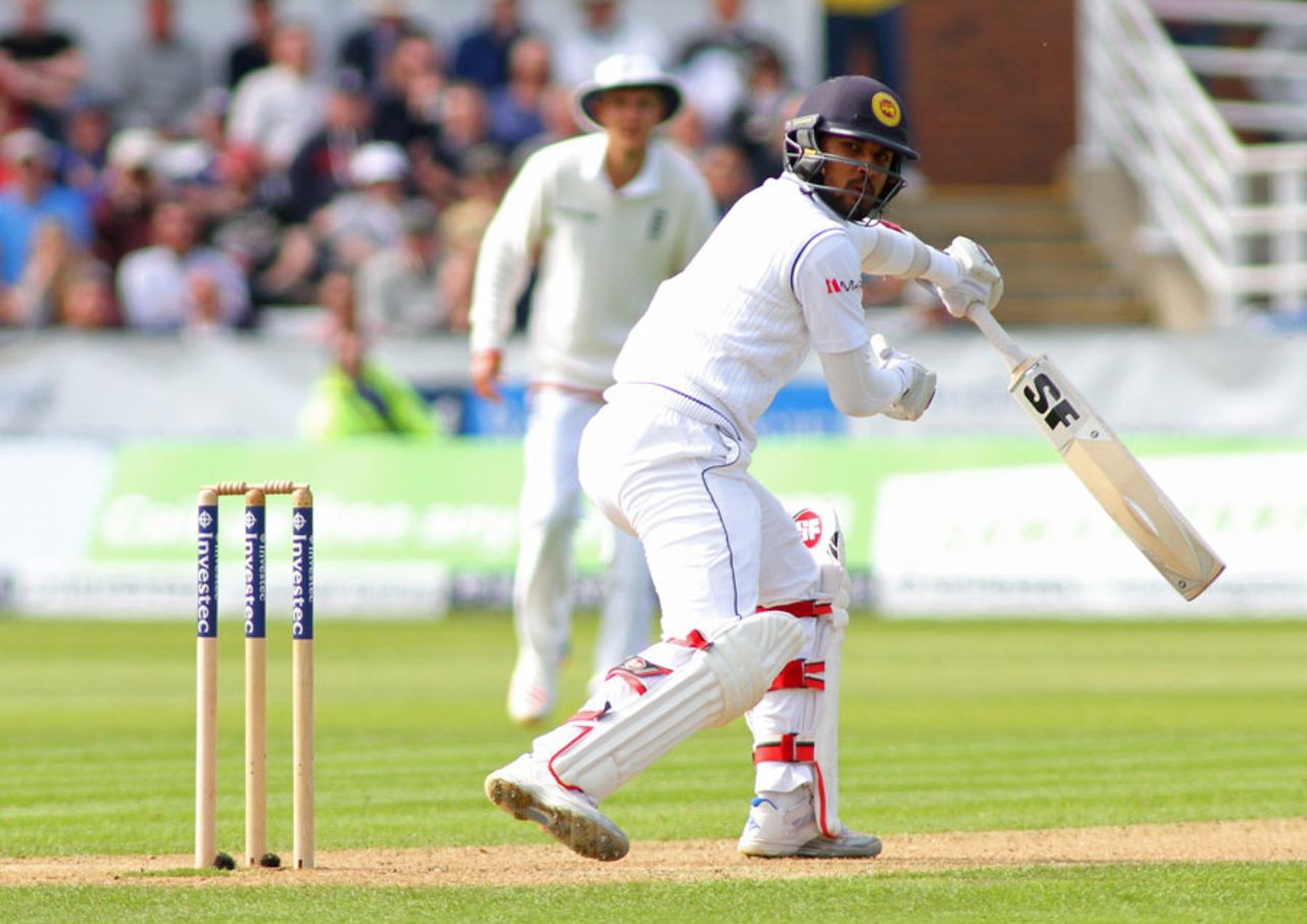 Dinesh Chandimal fell edging to slip, England v Sri Lanka, 2nd Test, Chester-le-Street, 2nd day, May 28, 2016