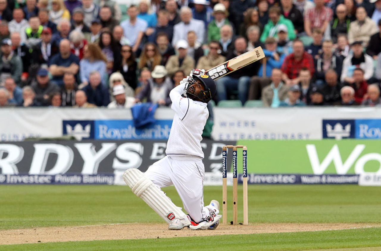 Lahiru Thirimanne was the last man out, England v Sri Lanka, 2nd Test, Chester-le-Street, 3rd day, May 29, 2016