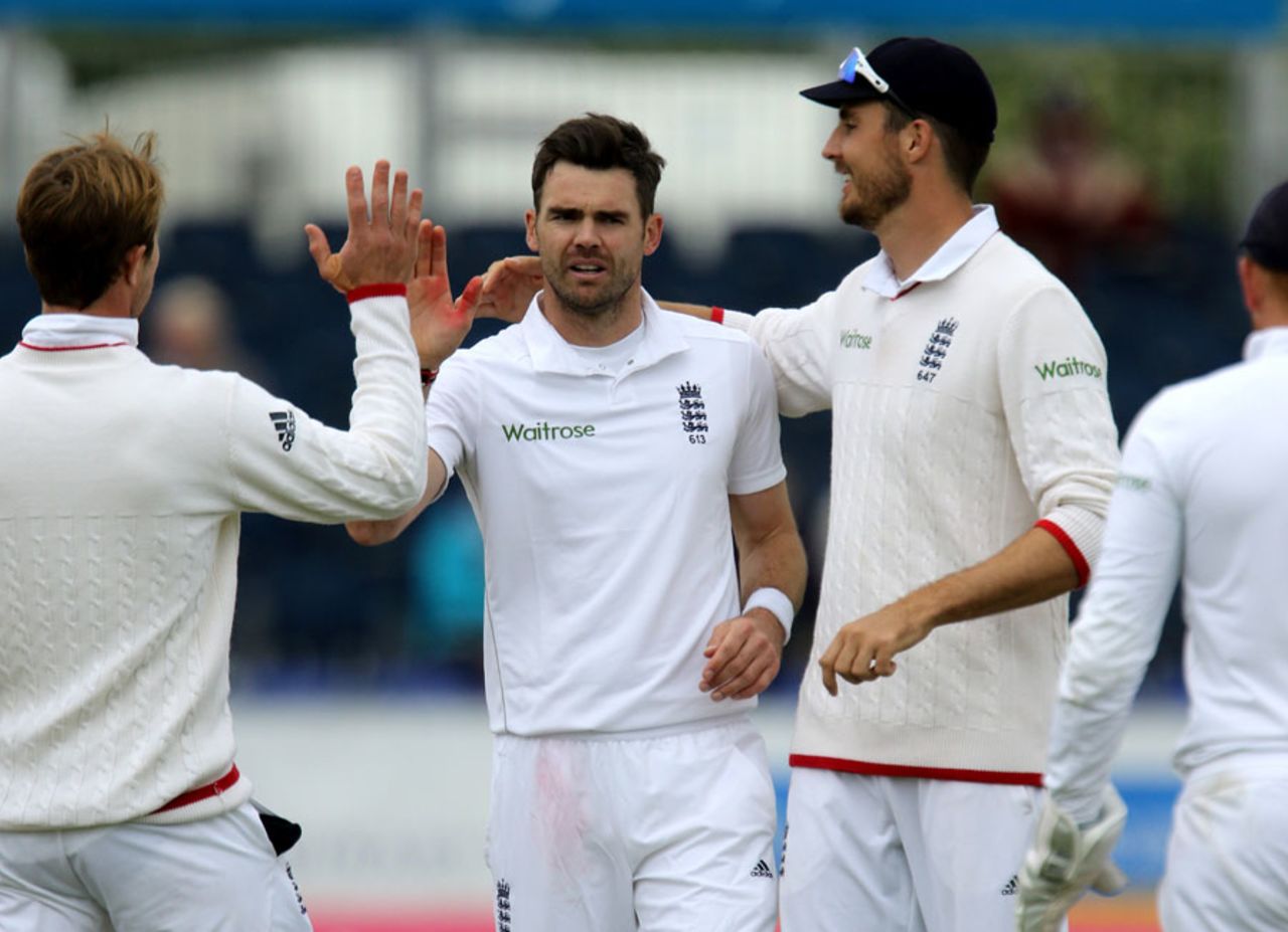 James Anderson finished with 5 for 58, England v Sri Lanka, 2nd Test, Chester-le-Street, 4th day, May 30, 2016