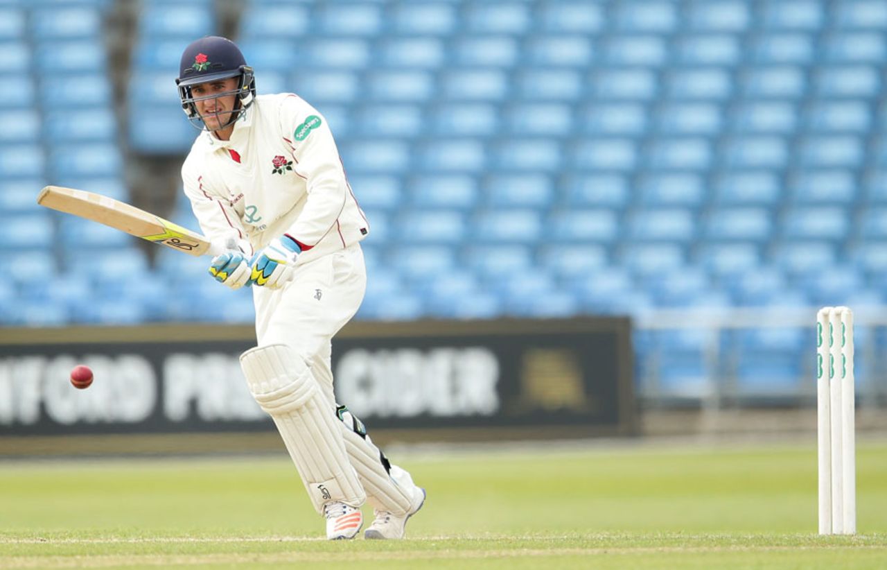 Liam Livingstone made an unbeaten 60, Yorkshire v Lancashire, County Championship, Division One, Headingley, 2nd day, May 30, 2016