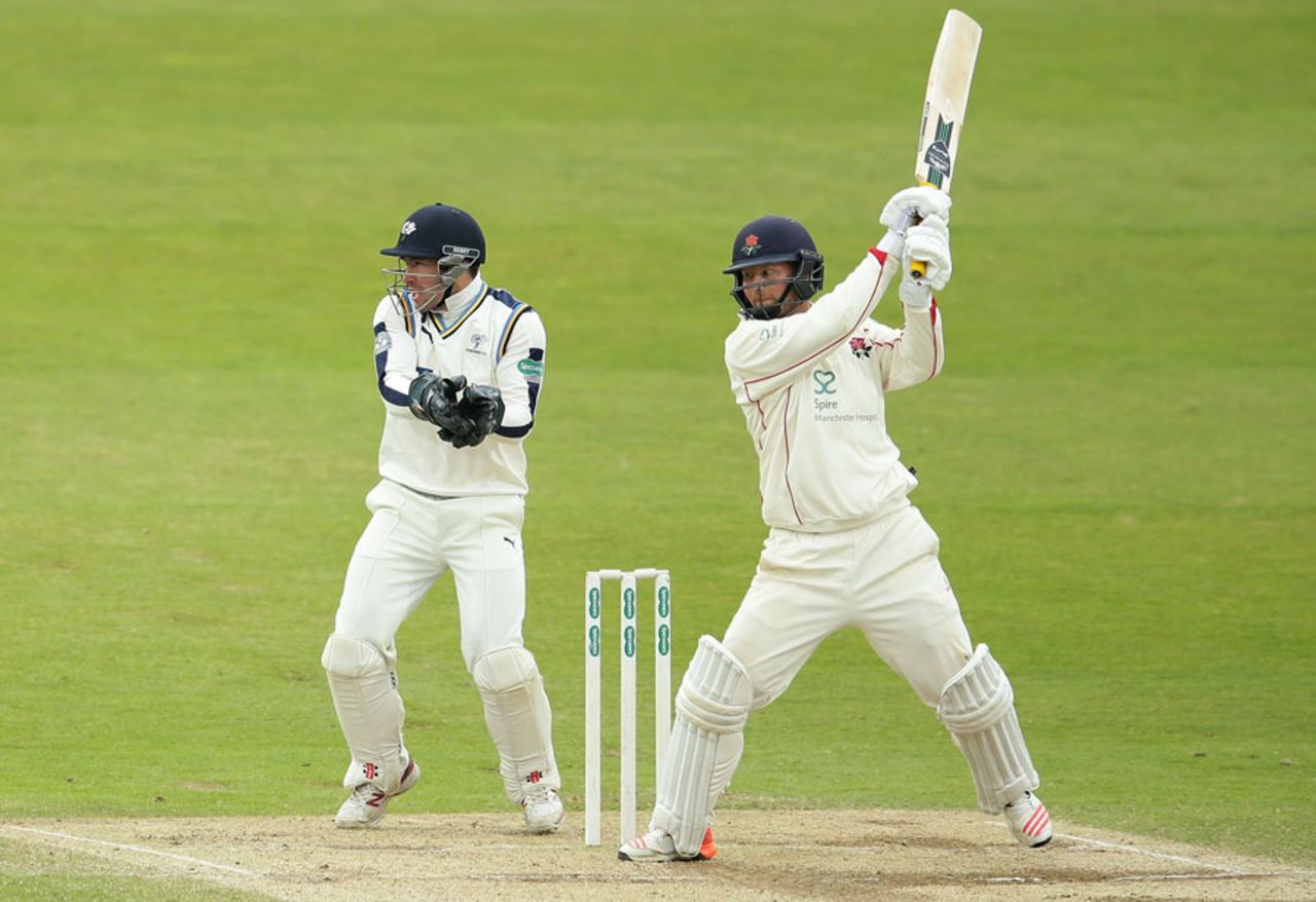 Karl Brown battled with a half-century, Yorkshire v Lancashire, County Championship, Division One, Headingley, 4th day, June 1, 2016
