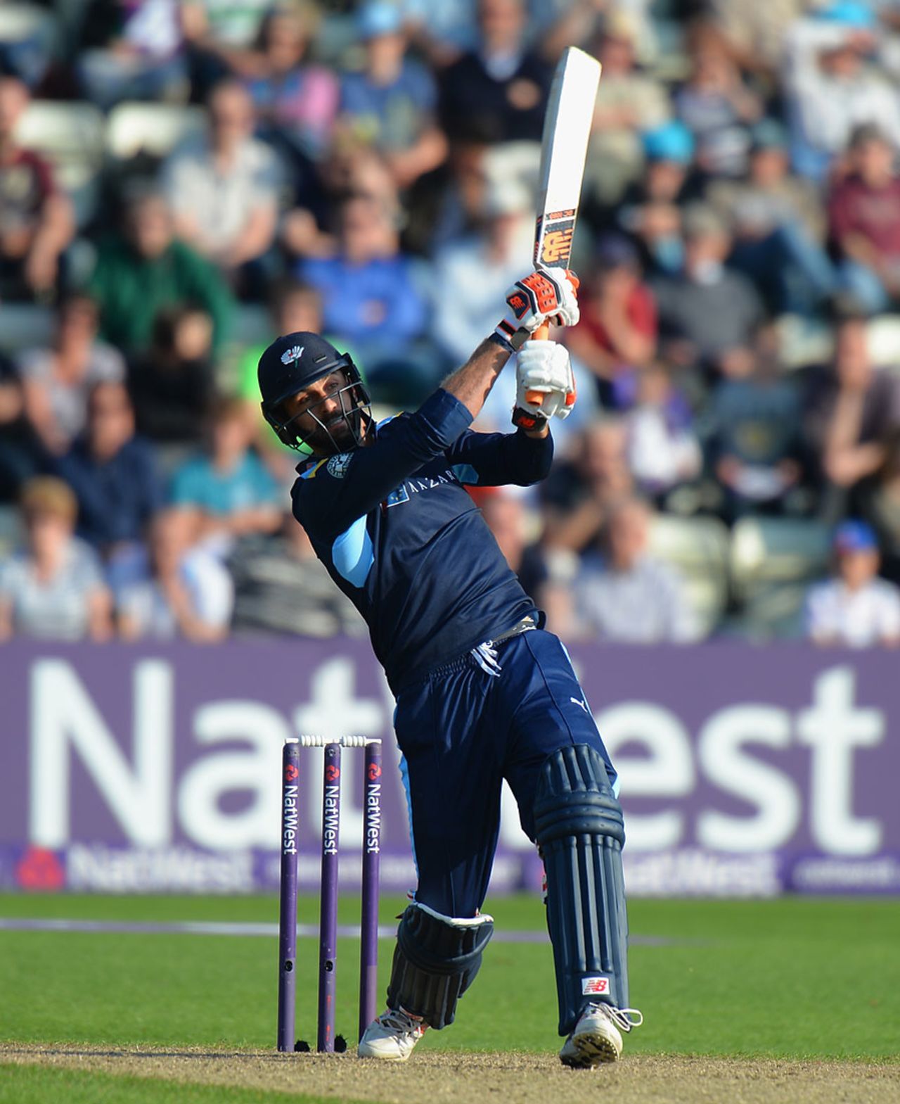 Liam Plunkett gave Yorkshire's total a boost, Worcestershire v Yorkshire, NatWest T20 Blast, North Group, New Road, June 2, 2016