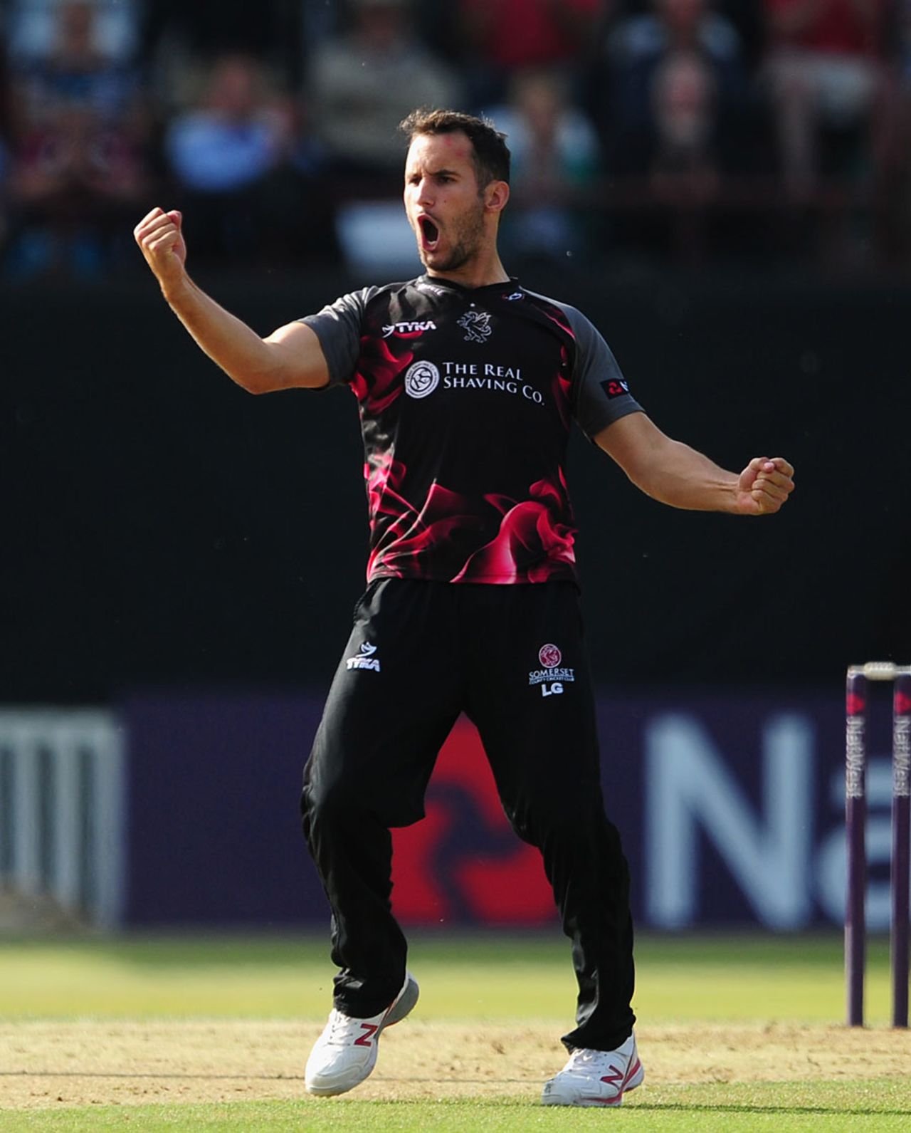 Lewis Gregory was economical and grabbed two wickets, Somerset v Essex, NatWest T20 Blast, South Group, Taunton, June 3, 2016