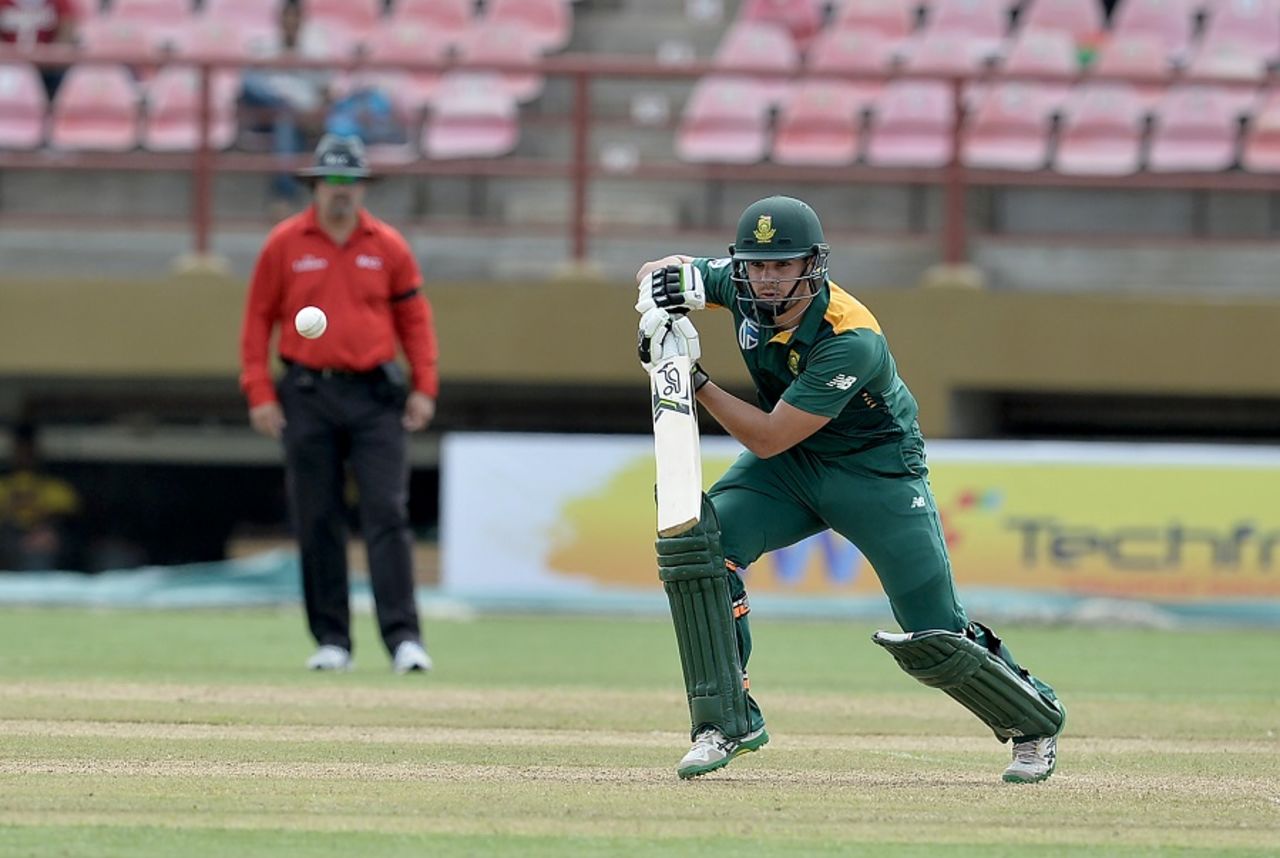 Rilee Rossouw targets the off side, West Indies v South Africa, ODI tri-series, 1st match, Providence, June 3, 2016
