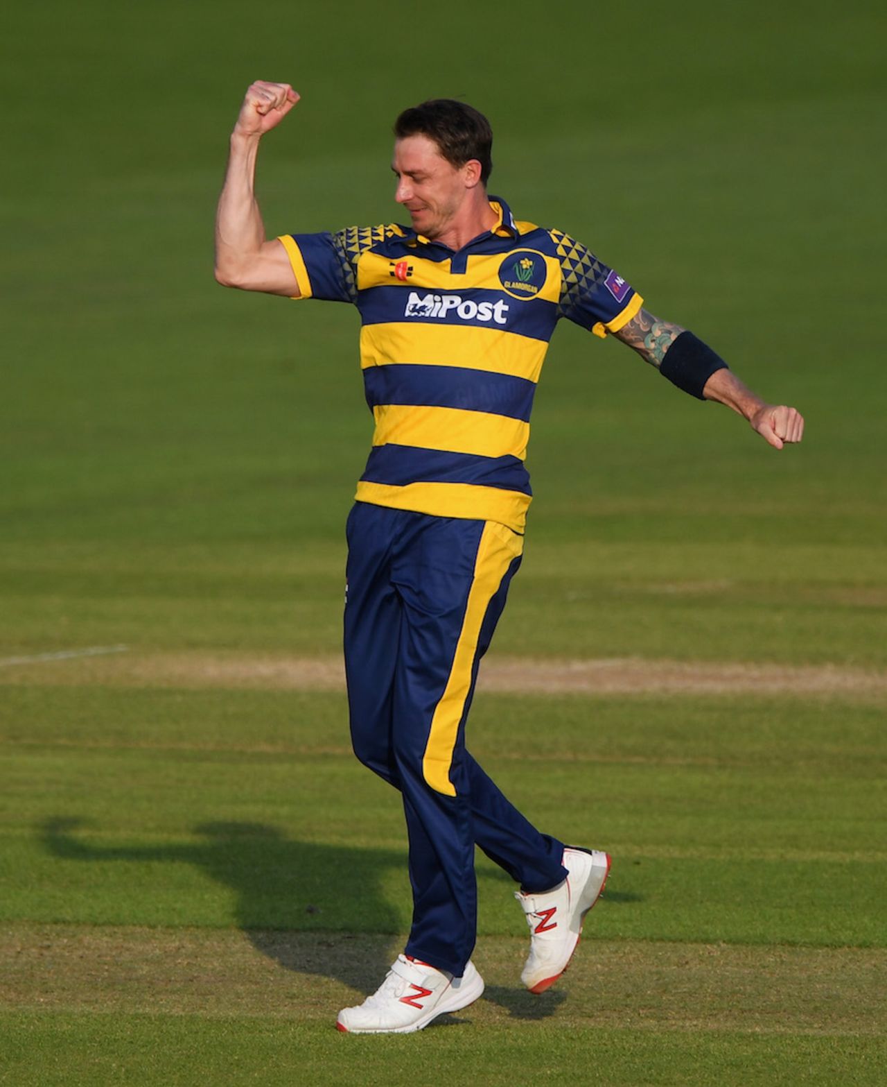 Dale Steyn collected 3 for 22, Glamorgan v Hampshire, NatWest T20 Blast, South Group, Cardiff, June 3, 2016