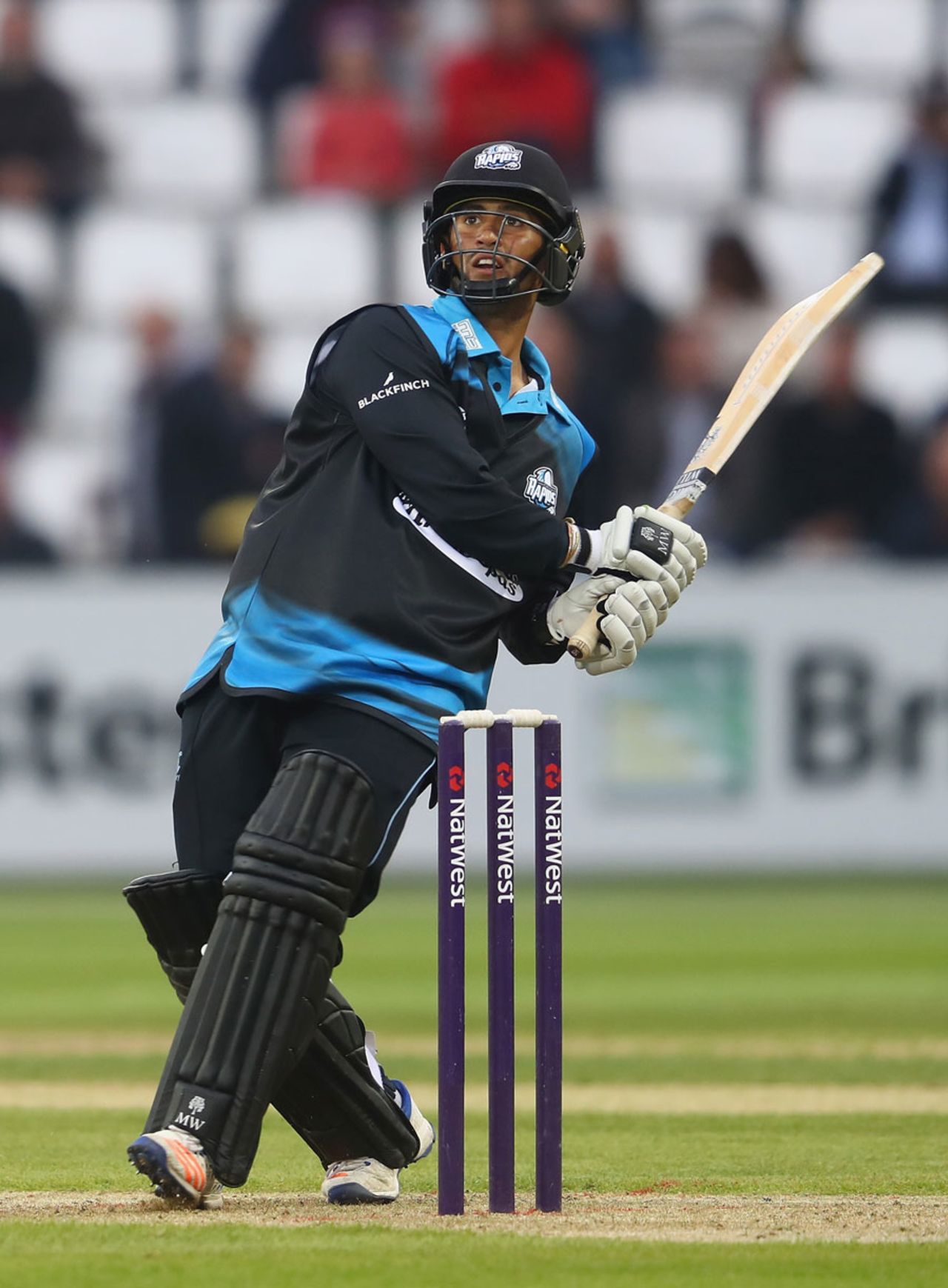 Brett D'Oliveira swings into the leg side, Northamptonshire v Worcestershire, NatWest T20 Blast, North Group, Wantage Road, June 3, 2016