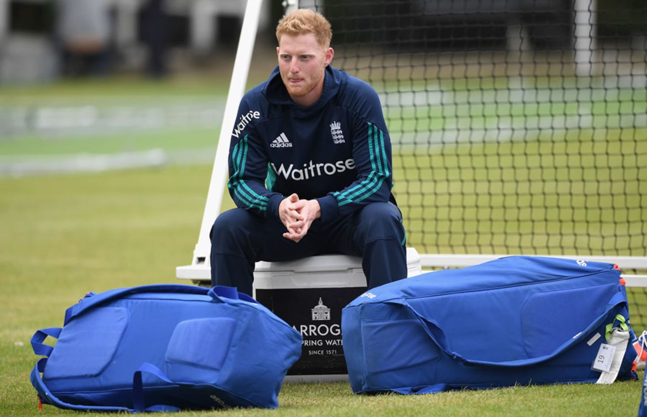 Ben Stokes was at England training as he works back to fitness, Lord's, June 7, 2015