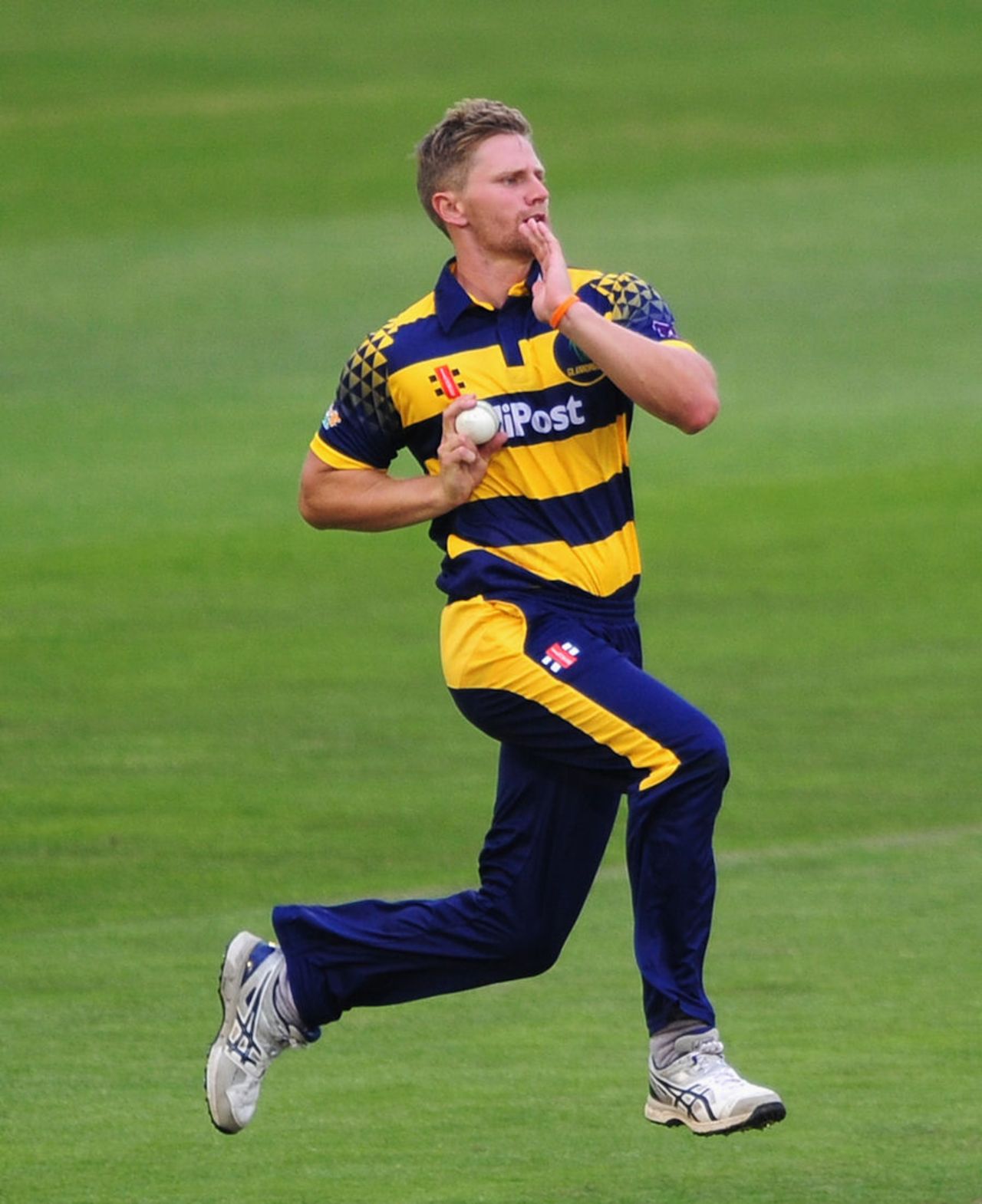 Tim van der Gugten in action, Glamorgan v Gloucestershire, Royal London One-Day Cup, Cardiff, June 6, 2016