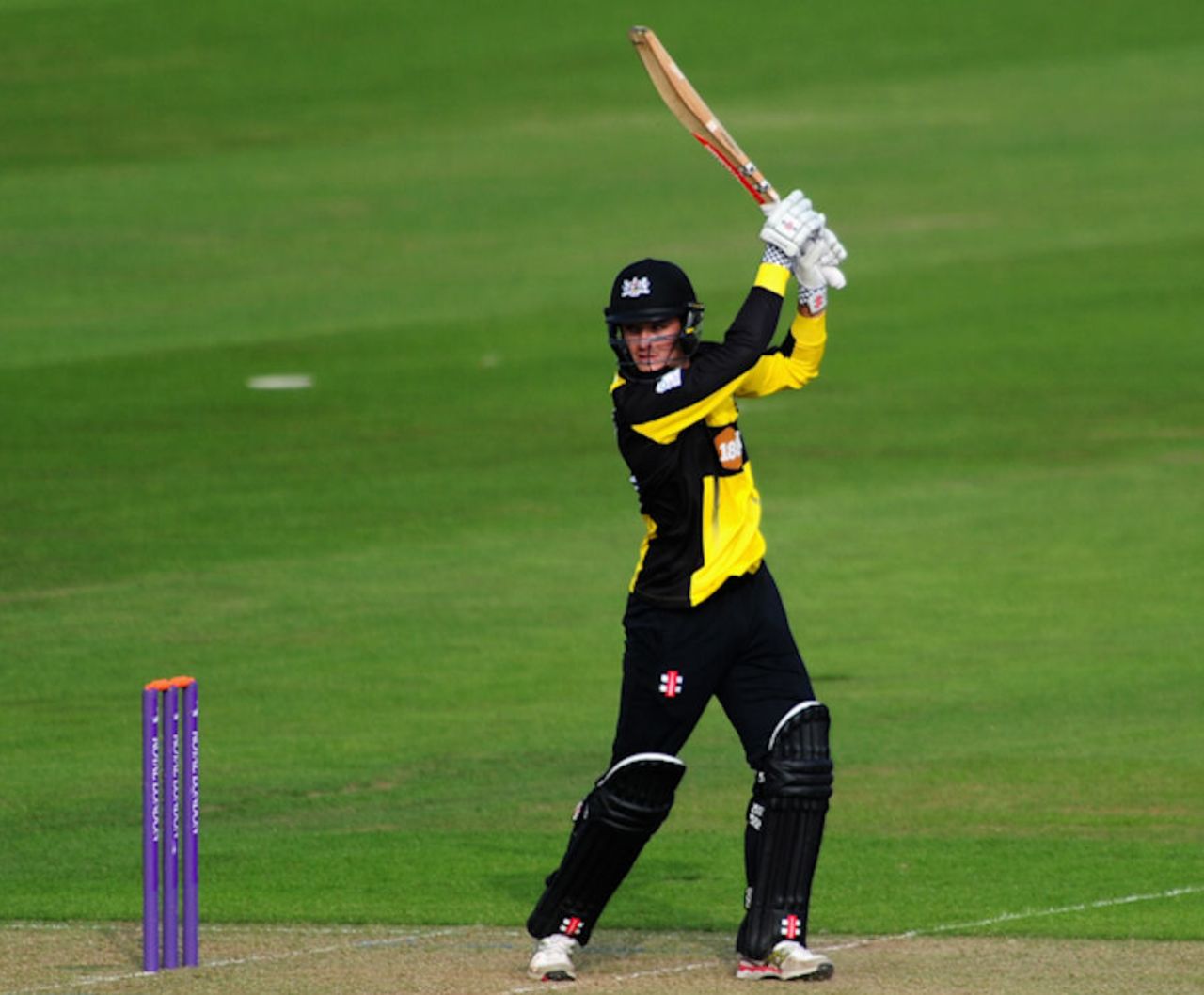 Gareth Roderick on the attack for Gloucestershire, Glamorgan v Gloucestershire, Royal London One-Day Cup, Cardiff, June 6, 2016