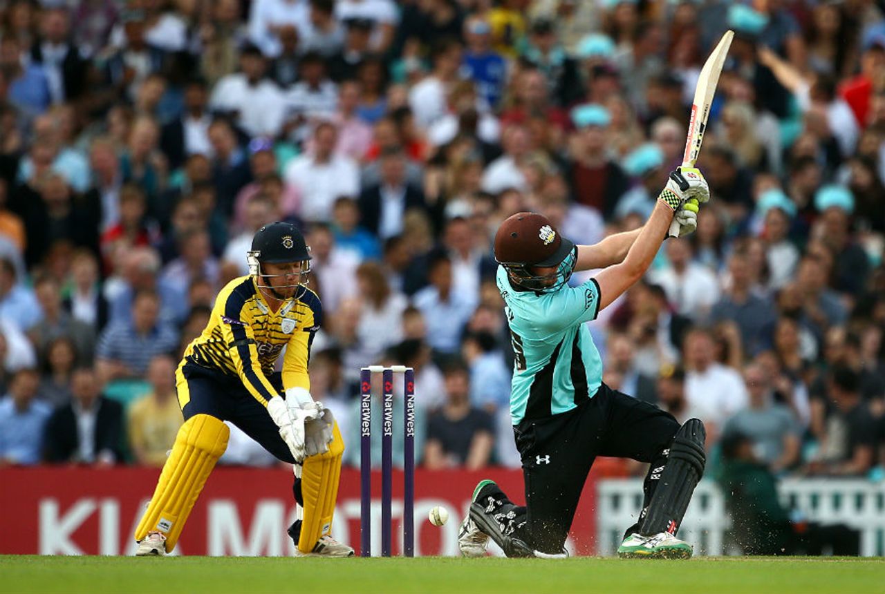 Dominic Sibley starred with bat and ball on his T20 debut, Surrey v Hampshire, NatWest T20 Blast, Kia Oval, June 9, 2016