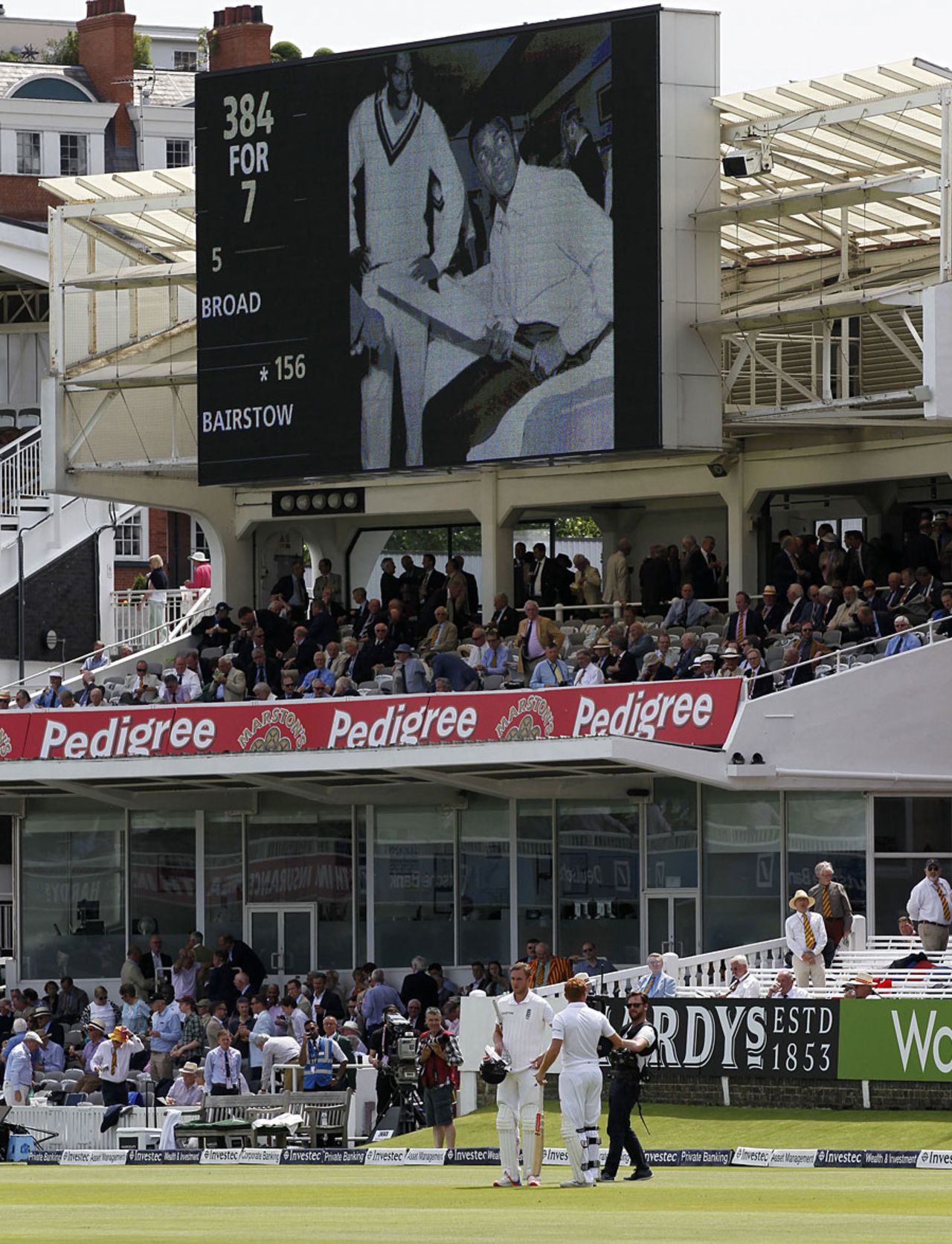 Images of Muhammad Ali were shown on the big screen, England v Sri Lanka, 3rd Investec Test, Lord's, 2nd day, June 10, 2016