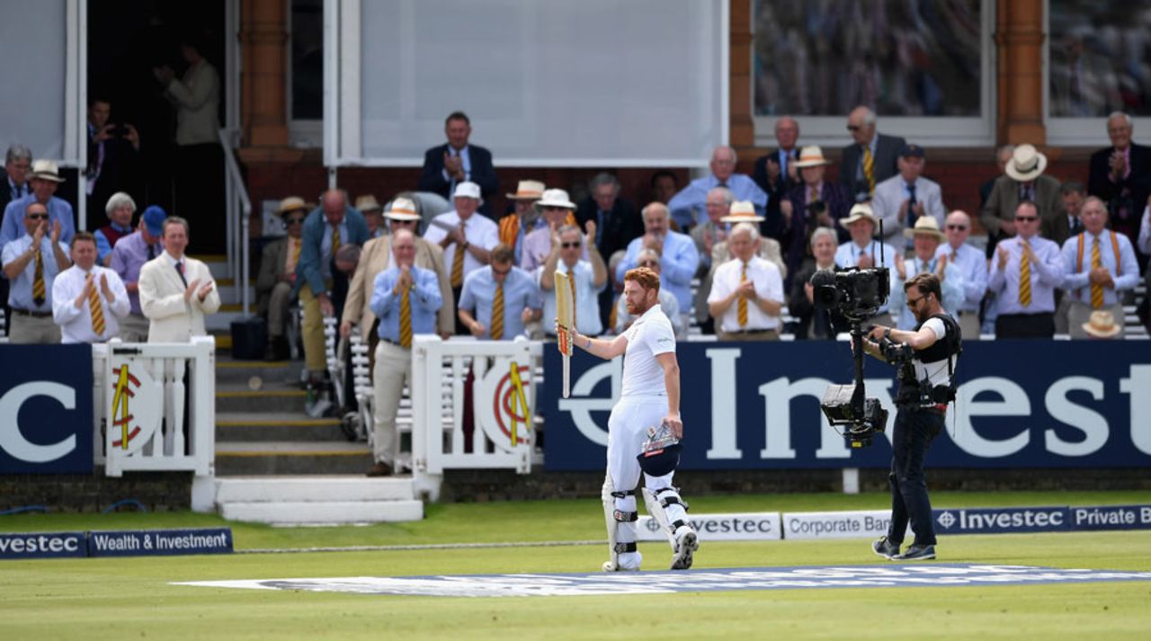 Jonny Bairstow walks off after making an unbeaten 167, England v Sri Lanka, 3rd Investec Test, Lord's, 2nd day, June 10, 2016
