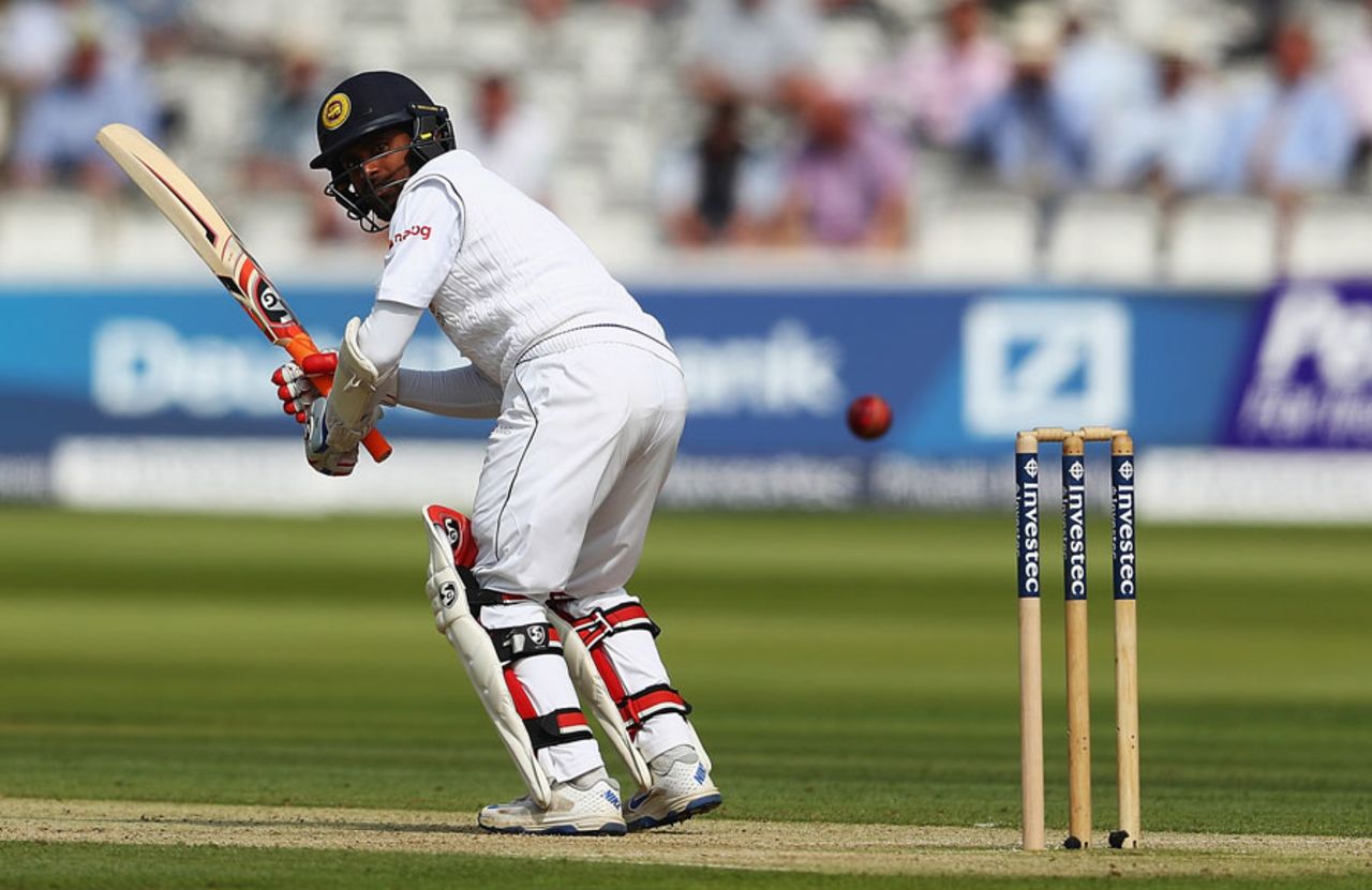 Kaushal Silva flicks behind square, England v Sri Lanka, 3rd Investec Test, Lord's, 2nd day, June 10, 2016