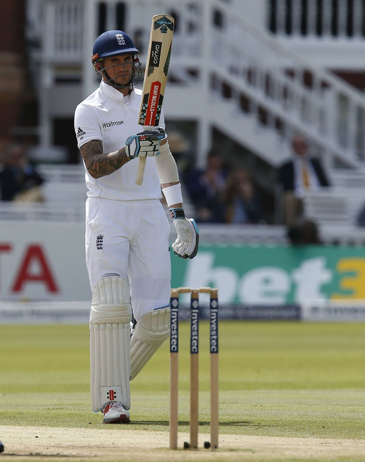 Alex Hales brought up his third fifty of the series, England v Sri Lanka, 3rd Investec Test, Lord's, 4th day, June 12, 2016