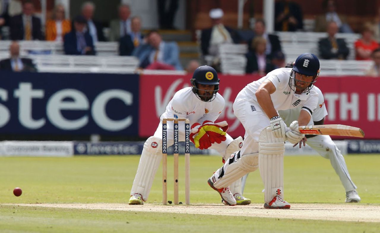 Alastair Cook came out to bat at No. 7, England v Sri Lanka, 3rd Investec Test, Lord's, 4th day, June 12, 2016
