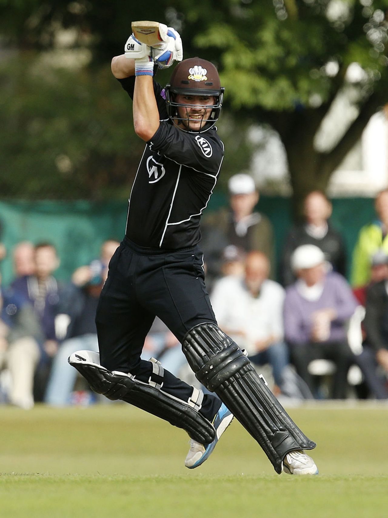 Rory Burns eases the ball through the off side, Surrey v Sussex, Royal London Cup, South Group, June 14, 2016