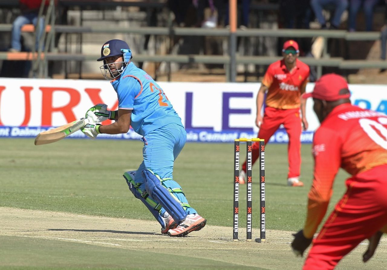 Faiz Fazal scored a half-century on ODI debut, Zimbabwe v India, Harare, June 15, 2016