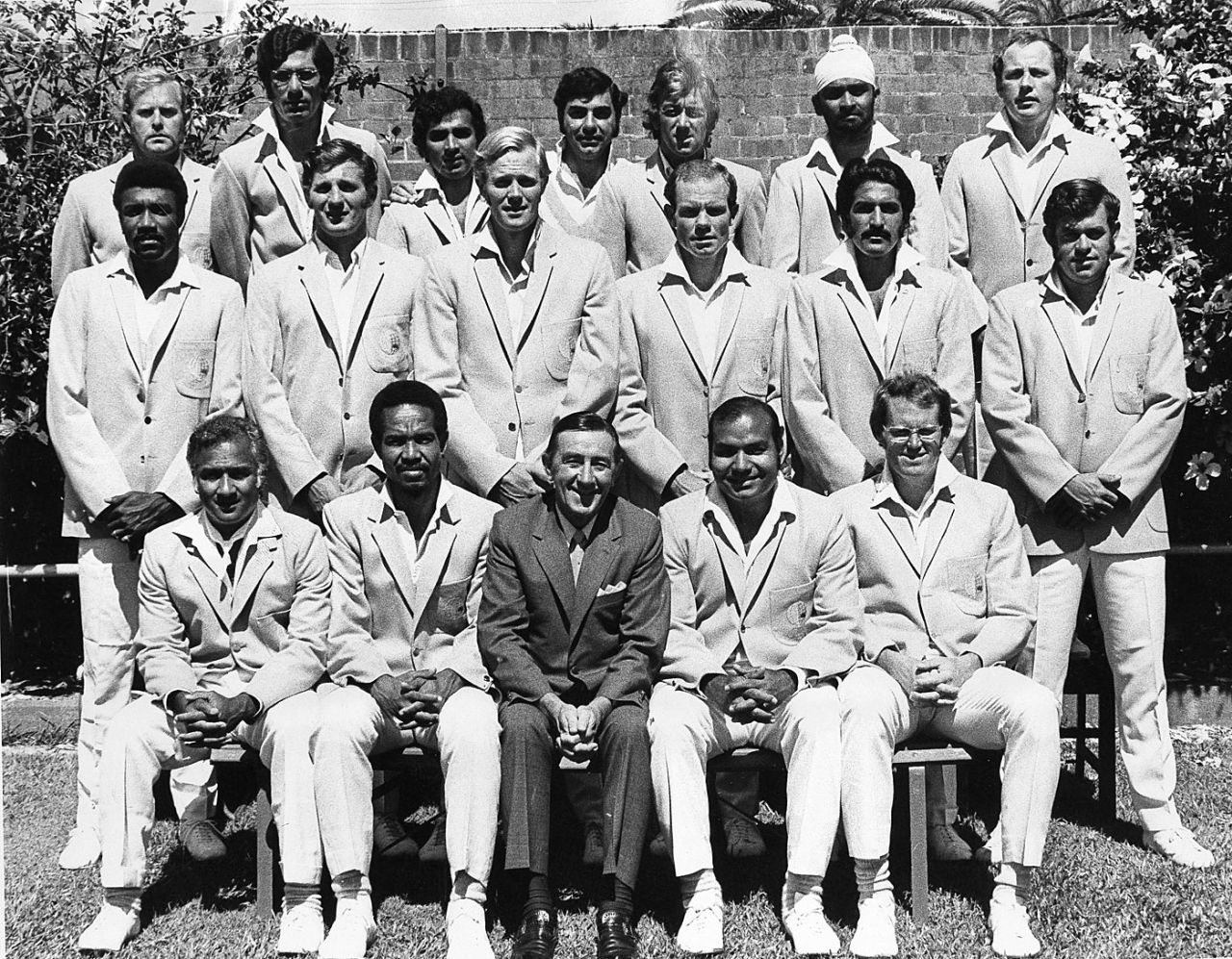 The World XI players ahead of the Sydney Test, Sydney, January 8, 1972