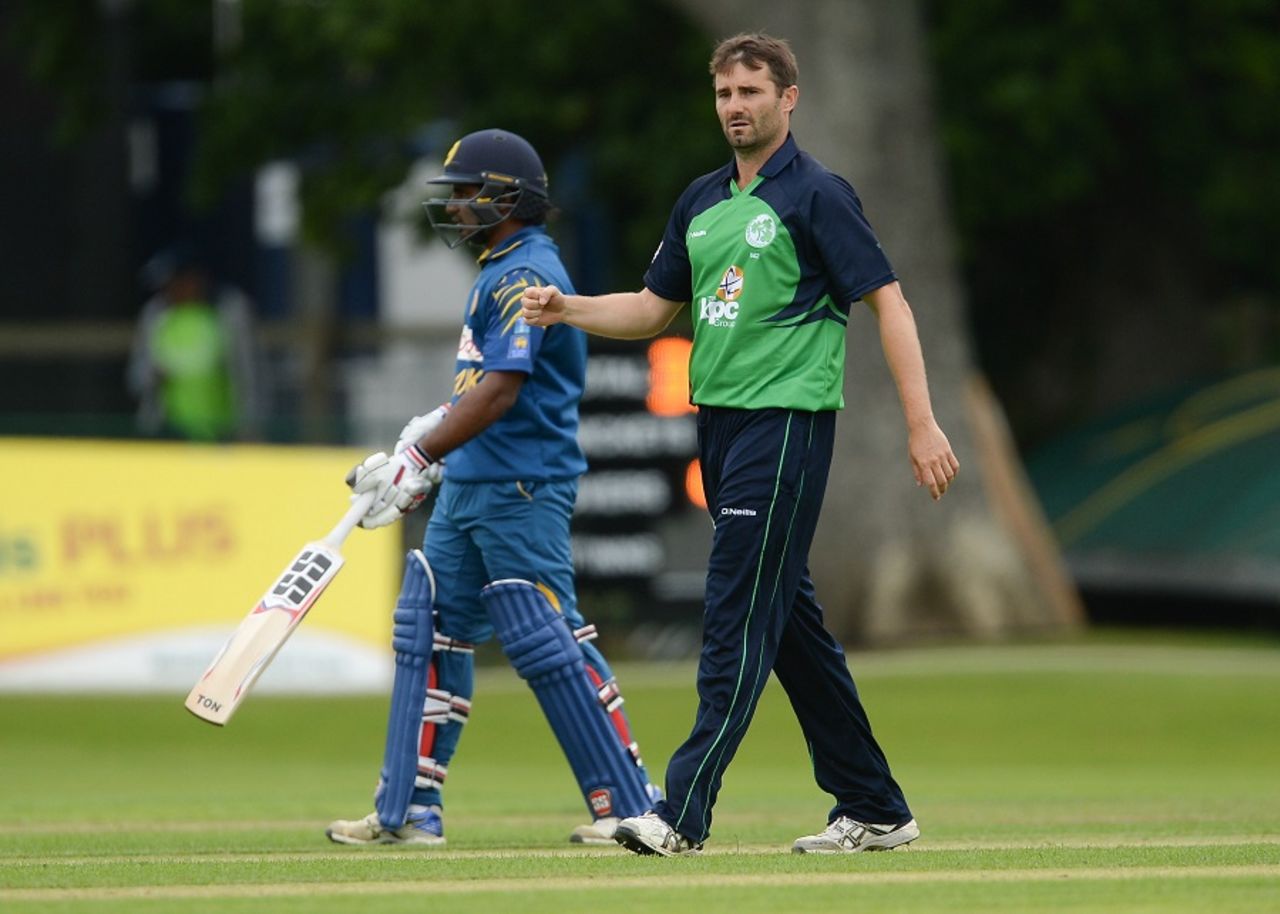 Tim Murtagh claimed three wickets, Ireland v Sri Lanka, 2nd ODI, Malahide, June 18, 2016