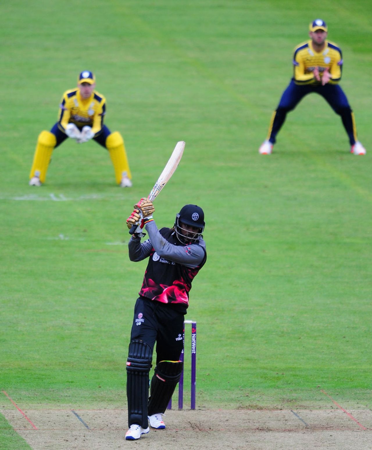 Chris Gayle smashed a half-century in his final appearance, Somerset v Hampshire, NatWest T20 Blast, South Group, June 19, 2016