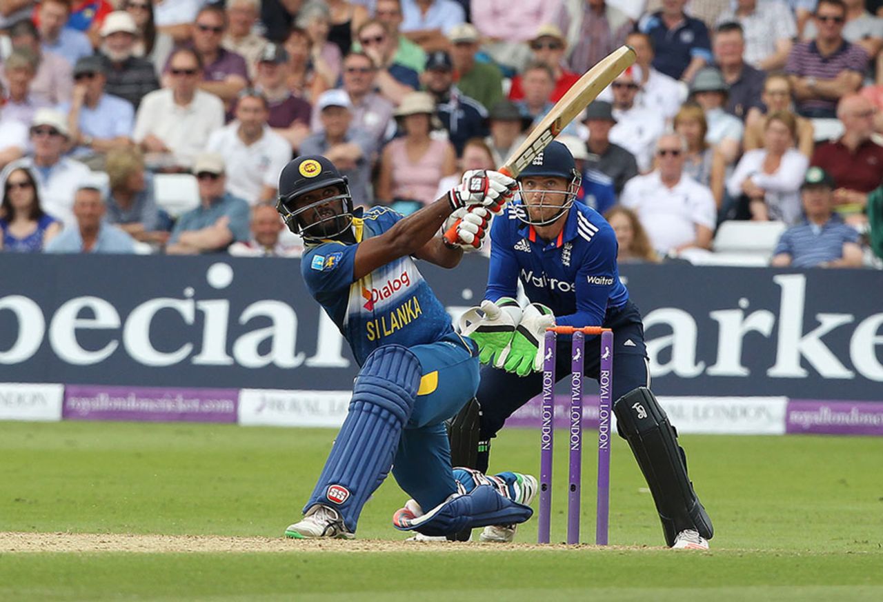 Seekkuge Prasanna made a quickfire 59 from 28 balls, England v Sri Lanka, 1st ODI, Trent Bridge, June 21, 2016