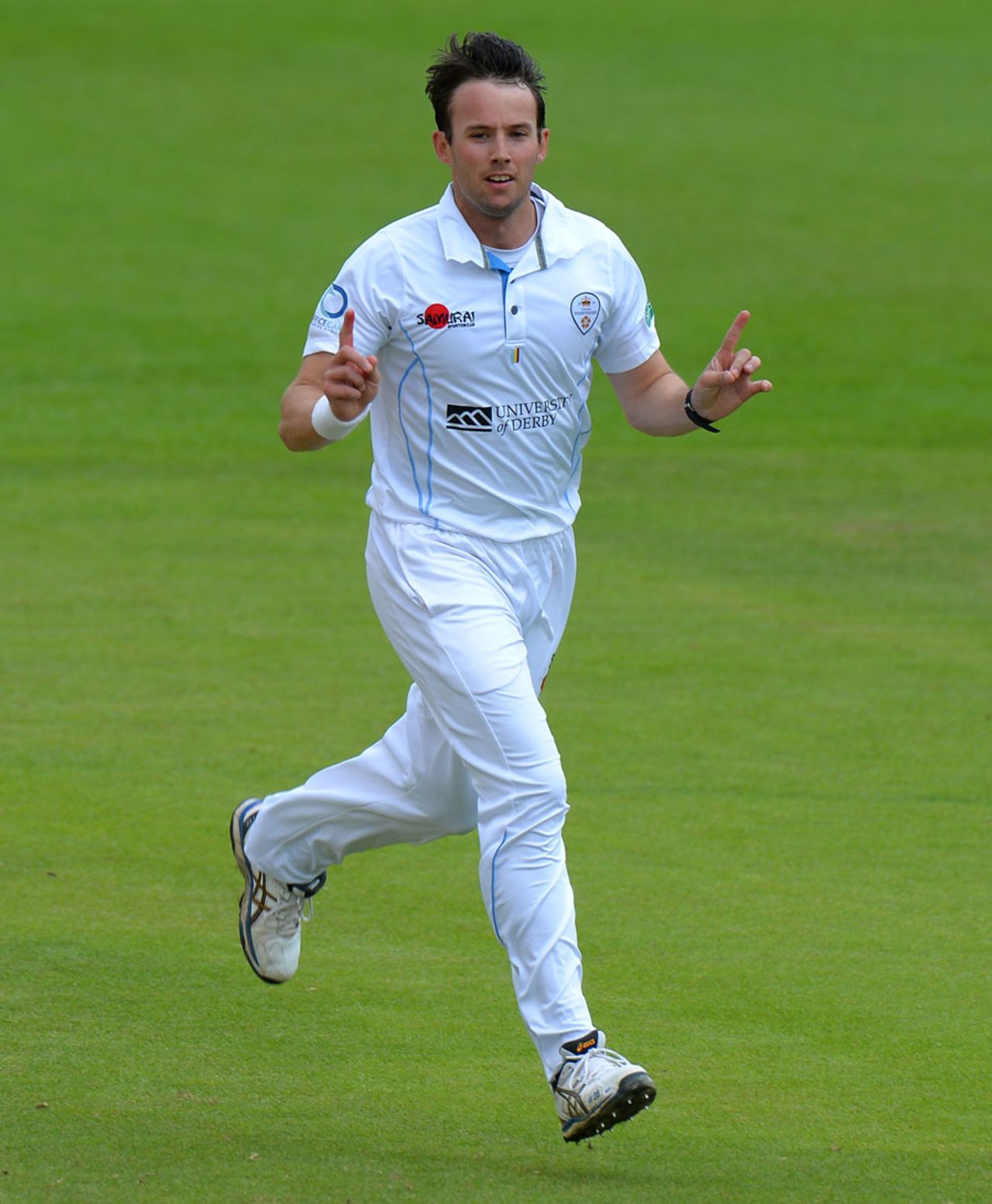 Tony Palladino picked up four wickets, Derbyshire v Worcestershire, County Championship, Division Two, Derby, 3rd day, June 22, 2016