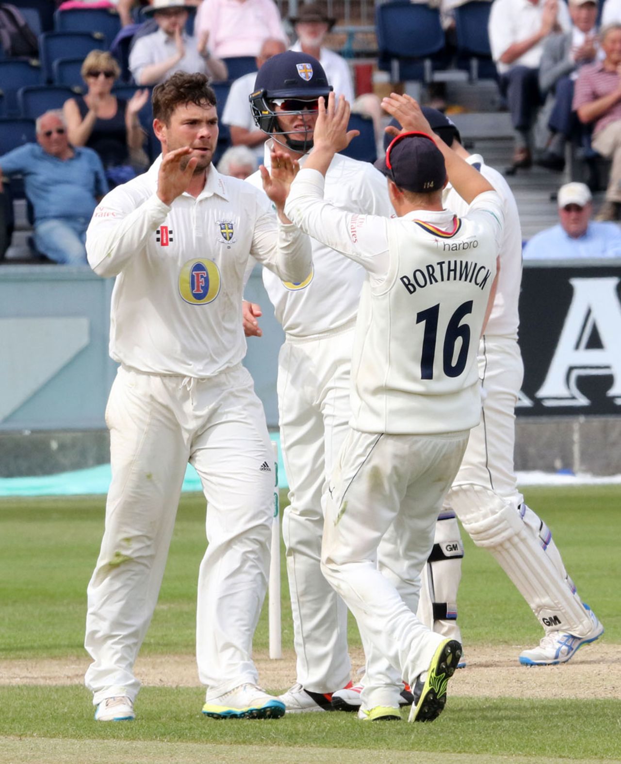 Ryan Pringle struck twice in consecutive overs, Durham v Yorkshire, County Championship, Division One, Chester-le-Street, 4th day, June 23, 2016