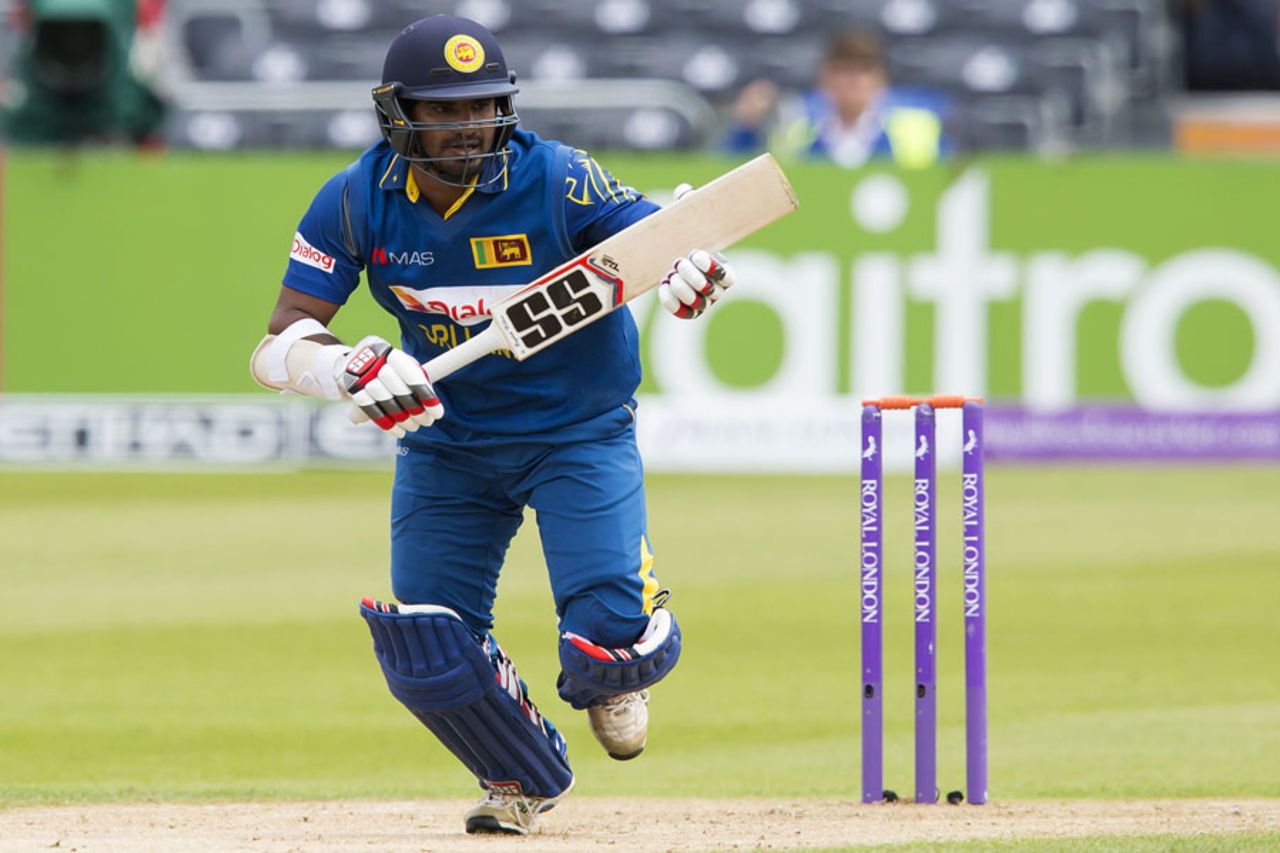 Kusal Perera fell for 9 off 25 balls, England v Sri Lanka, 3rd ODI, Bristol, June 26, 2016