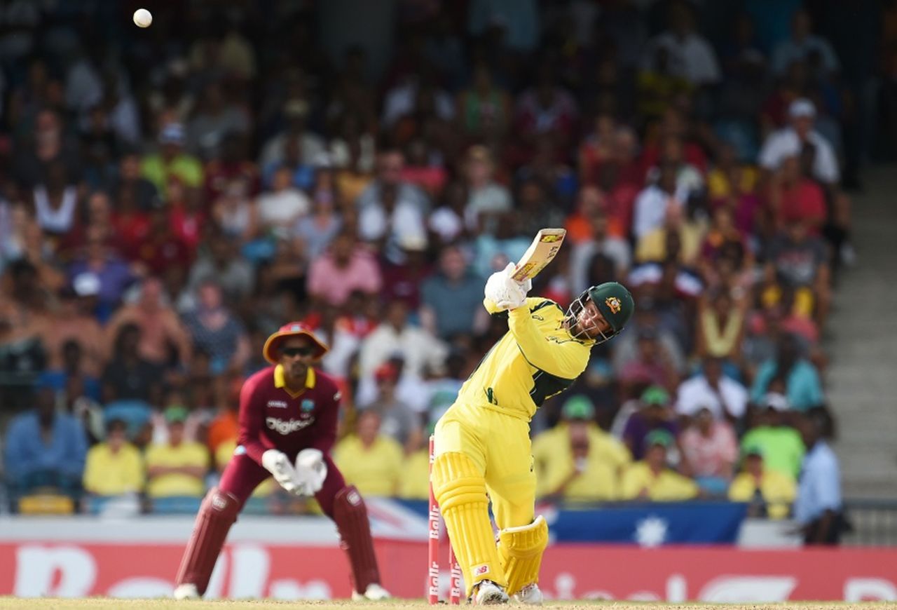 Matthew Wade hit five boundaries, West Indies v Australia, ODI tri-series final, Barbados, June 26, 2016