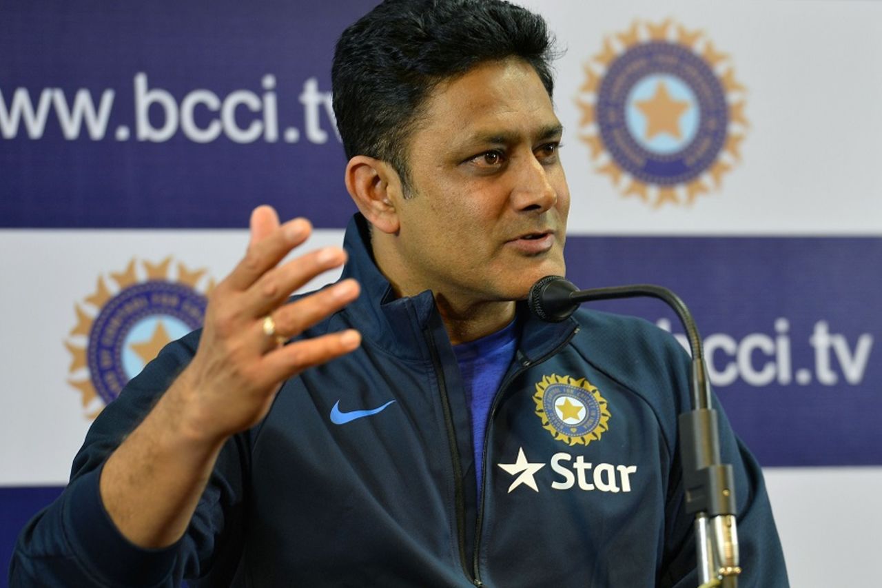 Anil Kumble addresses his first press conference as India's head coach, Bangalore, June 29, 2016