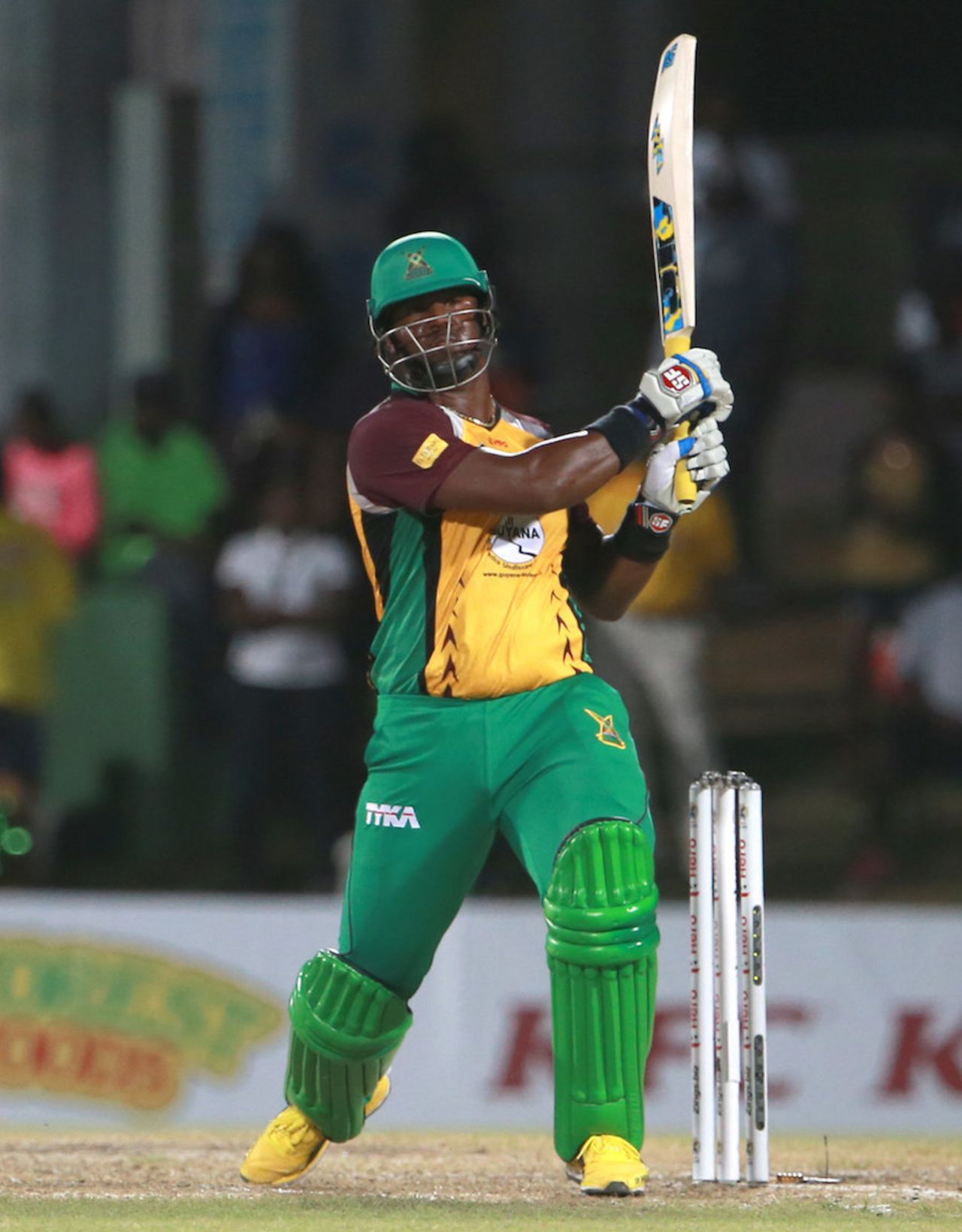 Dwayne Smith was brutal on the leg side, St Kitts and Nevis Patriots v Guyana Amazon Warriors, CPL 2016, Basseterre, June 30, 2016