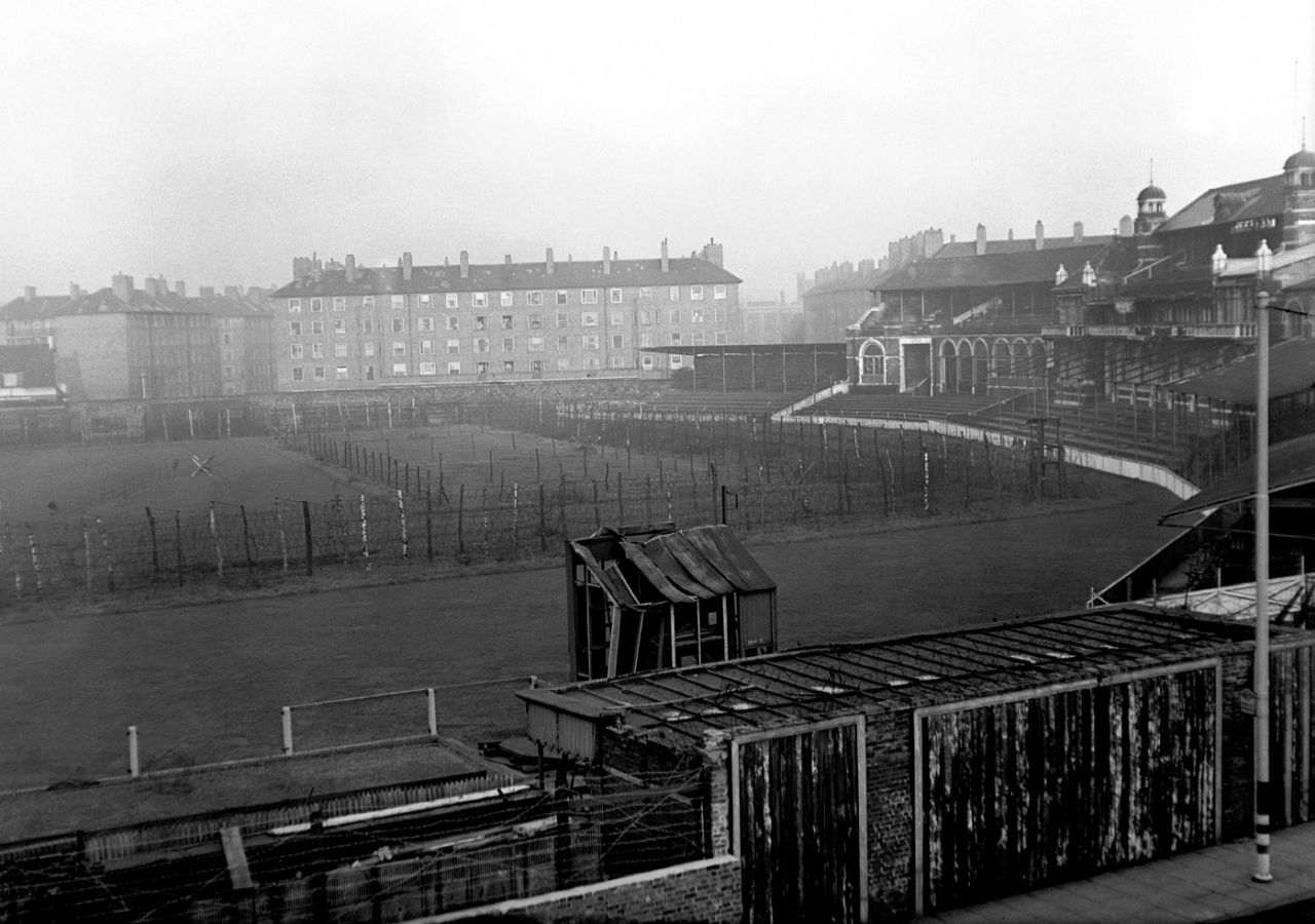 The Oval was set up as a prisoner of war camp during World War II though it wasn't used as one eventually, November 29, 1944