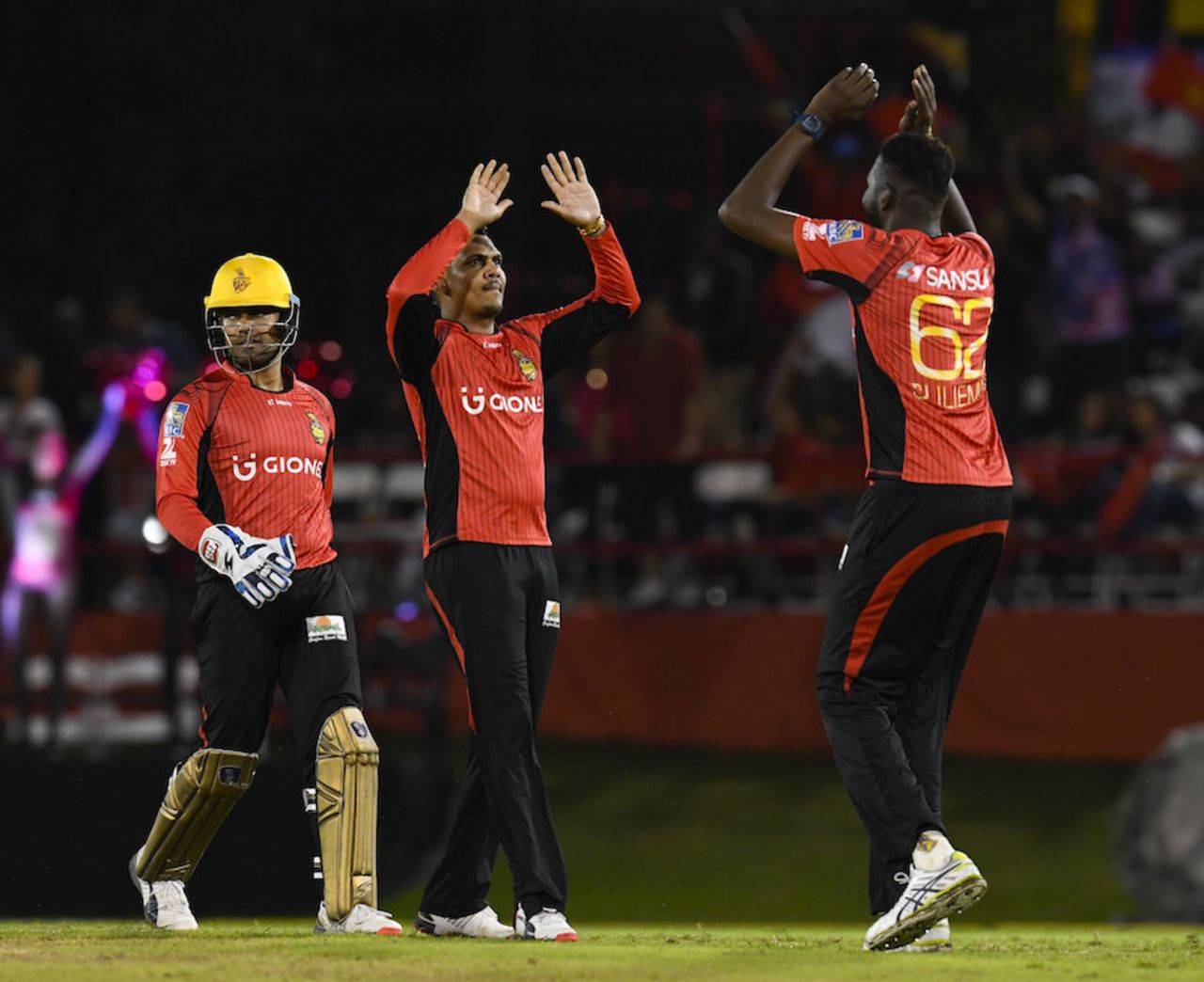Sunil Narine took a wicket and conceded only nine runs in his four overs, Trinbago Knight Riders v Jamaica Tallawahs, CPL 2016, Port of Spain, July 4, 2016