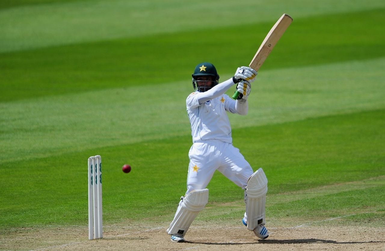 Asad Shafiq scored his second fifty of the match,  Somerset v Pakistanis, Taunton, 3rd day, July 5, 2016