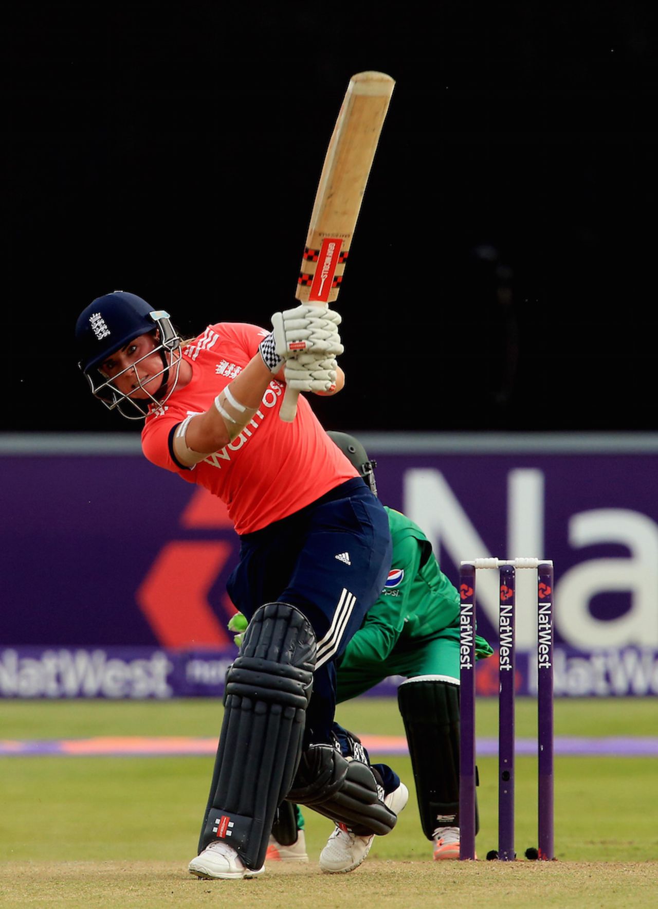 Lauren Winfield top-scored for England with 63 off 40 balls, England Women v Pakistan Women, 3rd T20I, Chelmsford, July 7, 2016