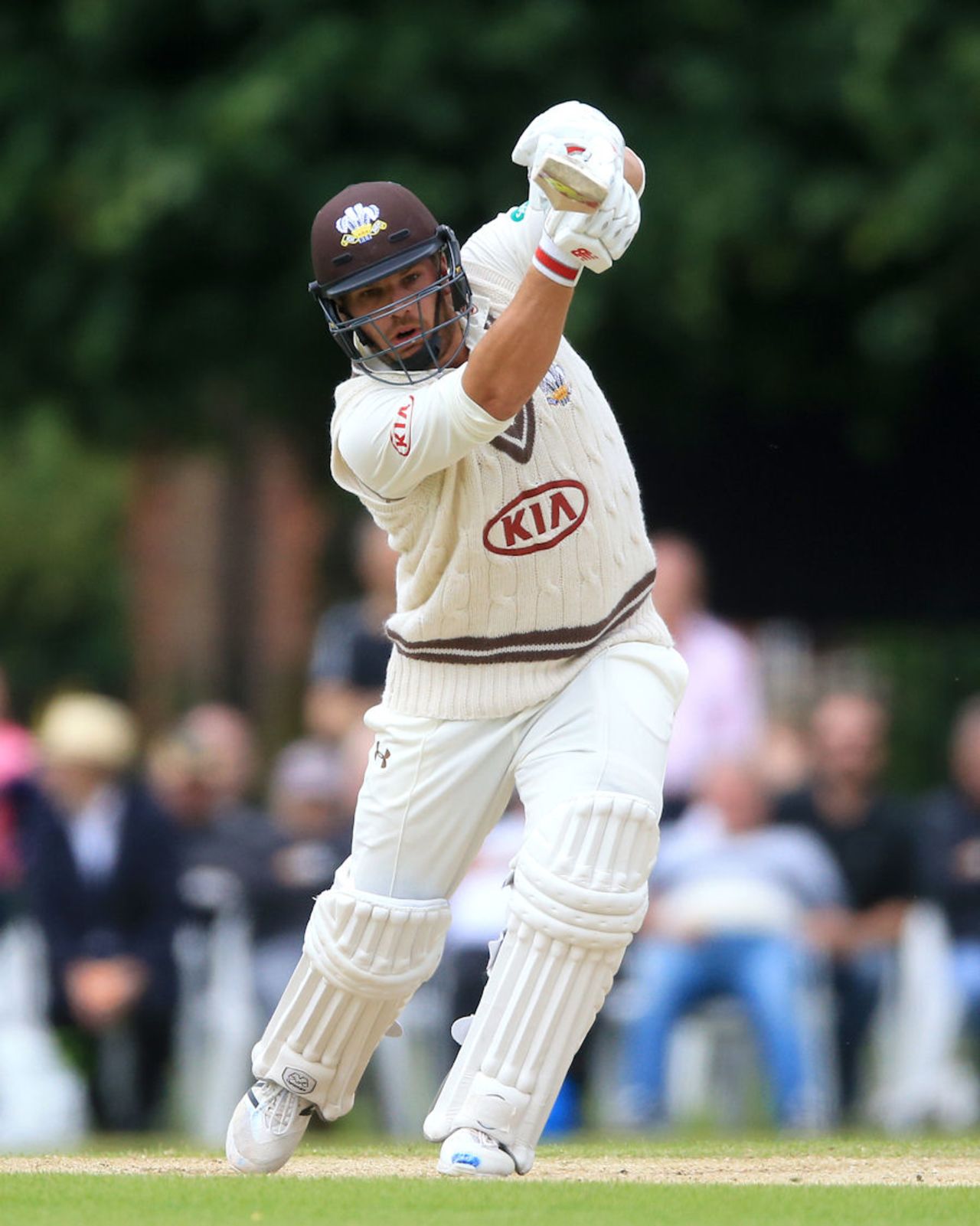 Aaron Finch bats for Surrey, Surrey v Warwickshire, Specsavers Championship Division One, Guildford, July 5, 2016