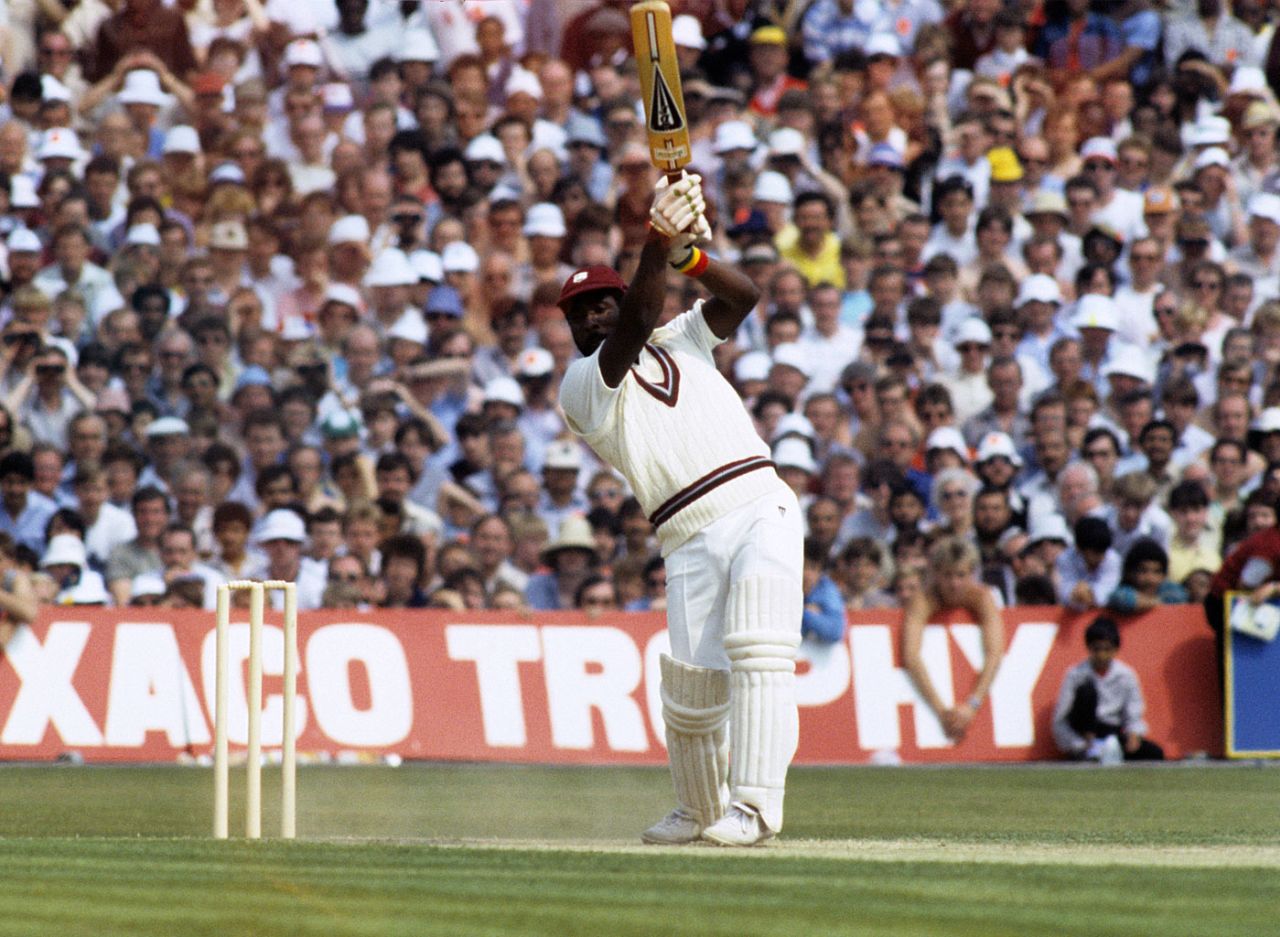 Viv Richards during his record-breaking 189, England v West Indies, 1st ODI, Old Trafford, May 31, 1984
