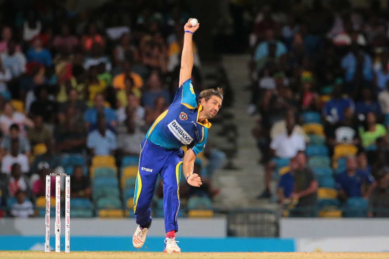 David Wiese bowled an expensive spell, Barbados Tridents v Jamaica Tallawahs, CPL 2016, Bridgetown, July 11, 2016