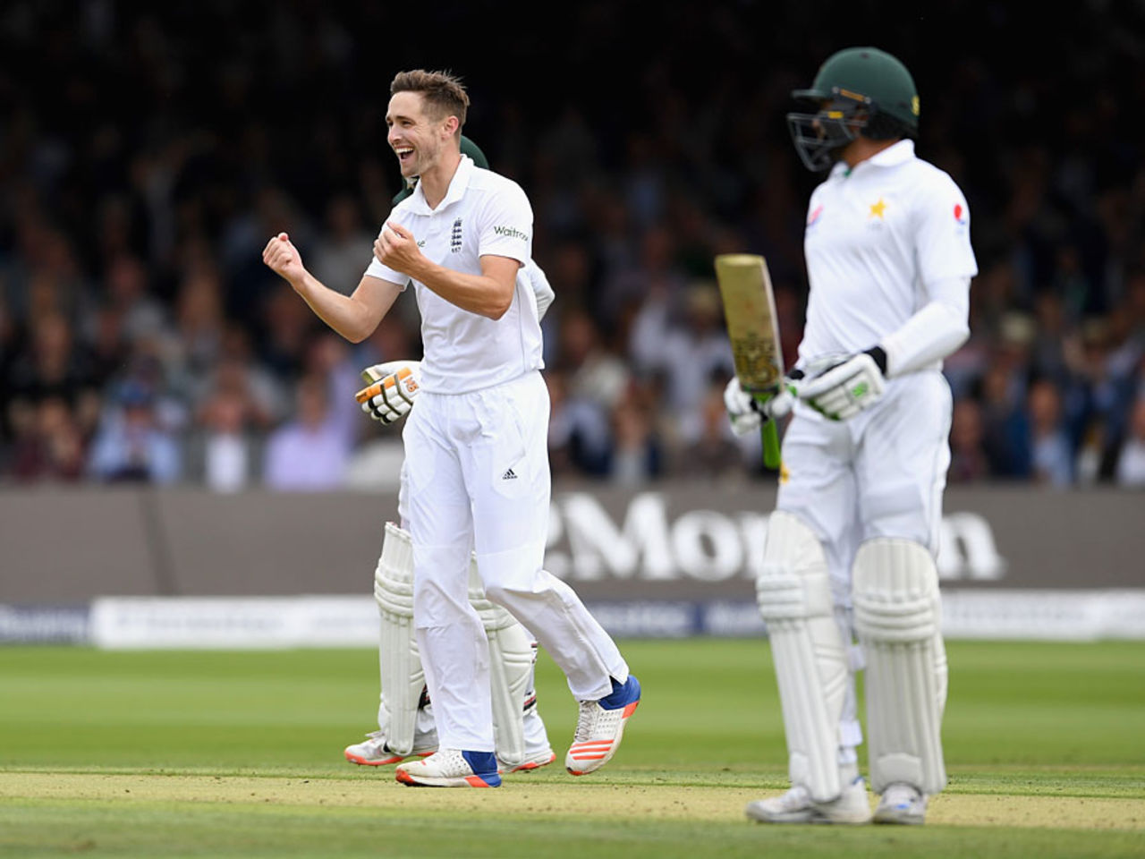 Chris Woakes claimed his second when Mohammad Hafeez top edged a pull, England v Pakistan, 1st Investec Test, Lord's, 1st day, July 14, 2016
