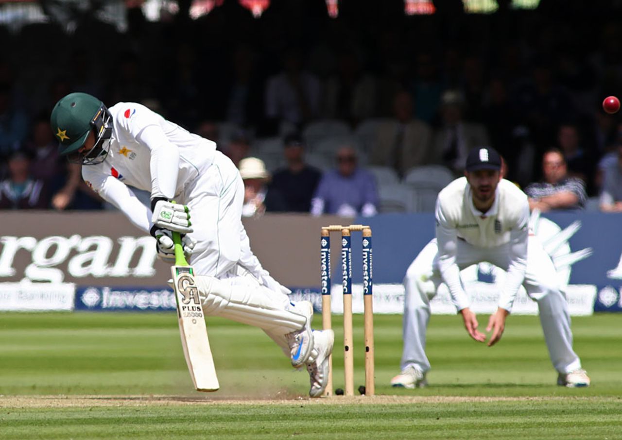 Azhar Ali was defeated by a yorker, England v Pakistan, 1st Investec Test, Lord's, 1st day, July 14, 2016