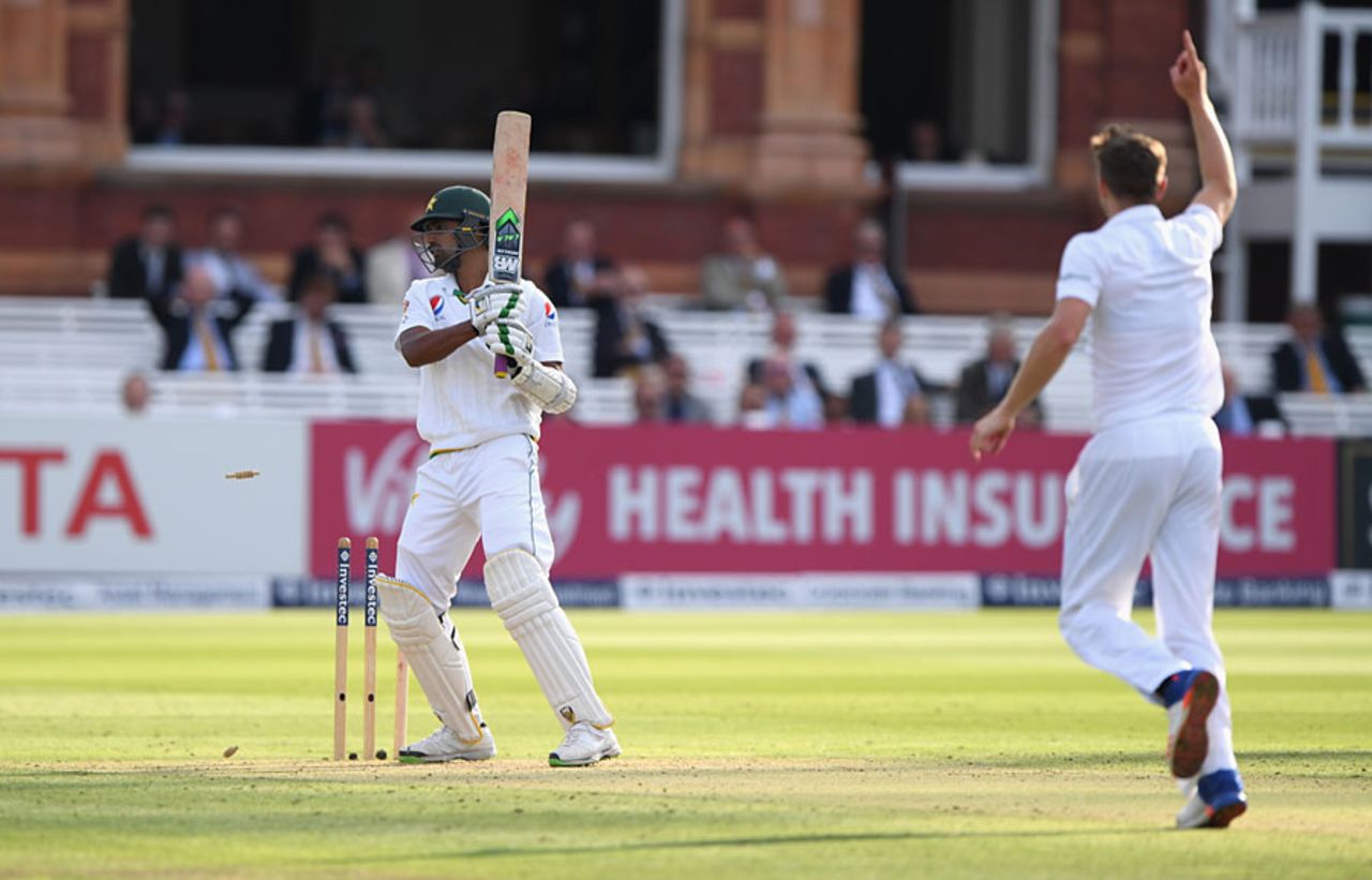 Rahat Ali dragged on against the final ball of the day, England v Pakistan, 1st Investec Test, Lord's, 1st day, July 14, 2016