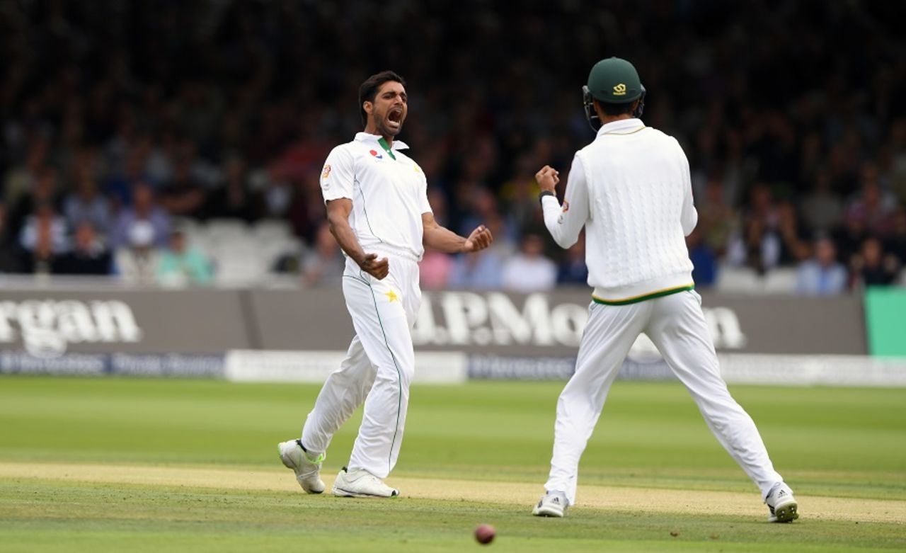 Rahat Ali roars after dismissing Alex Hales, England v Pakistan, 1st Investec Test, Lord's, 2nd day, July 15, 2016
