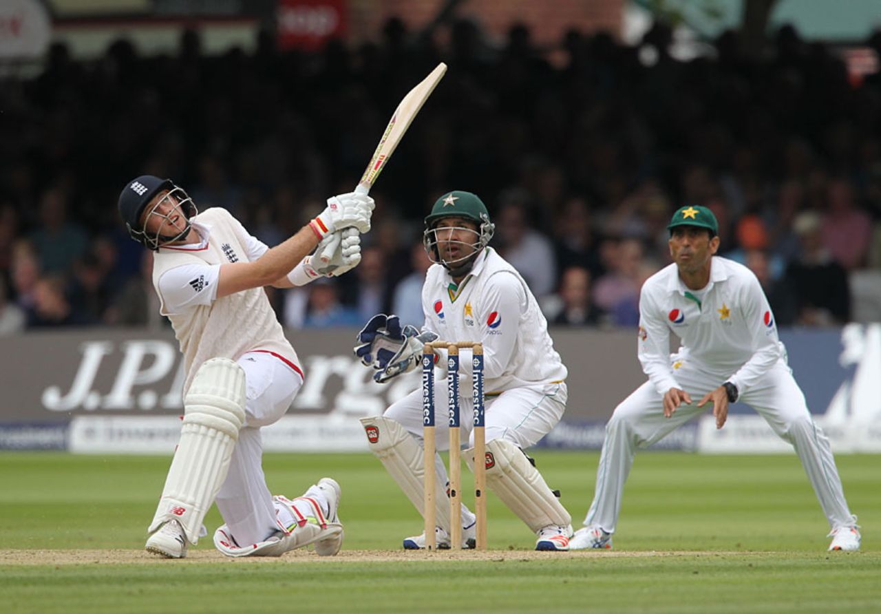Joe Root gave his wicket away with a slog sweep, England v Pakistan, 1st Investec Test, Lord's, 2nd day, July 15, 2016