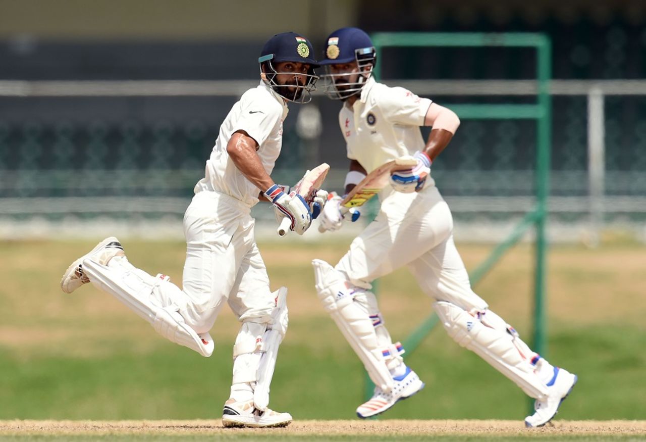 Virat Kohli and KL Rahul built steadily for Indians, WICB President's XI v Indians, Basseterre, 2nd day, July 15, 2016