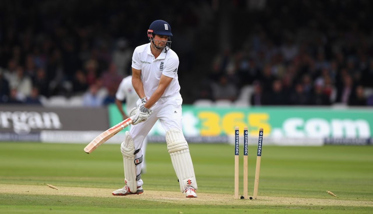 Alastair Cook played on for 81, England v Pakistan, 1st Investec Test, Lord's, 2nd day, July 15, 2016